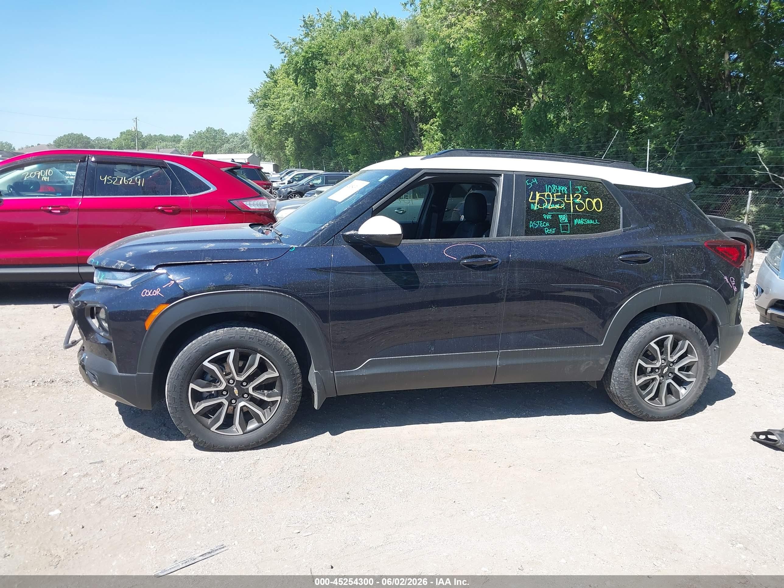2021 Chevrolet Trailblazer Awd Activ Dark Blue vin: KL79MSSL2MB074395