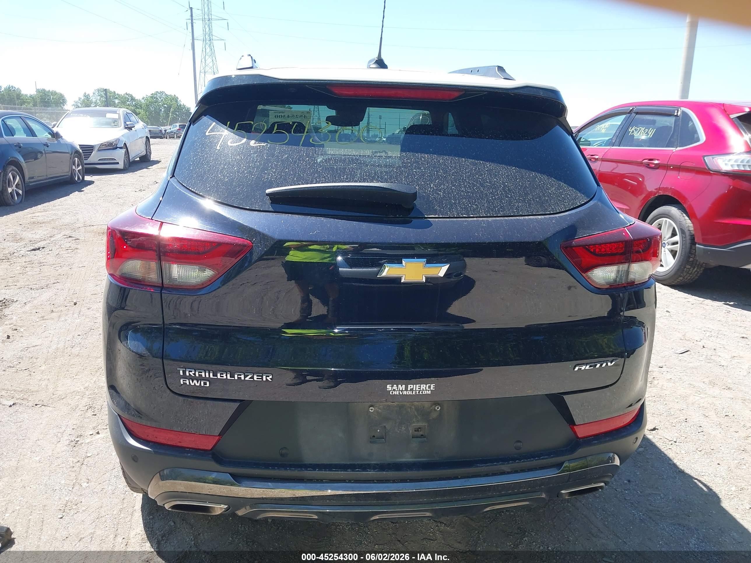 2021 Chevrolet Trailblazer Awd Activ Dark Blue vin: KL79MSSL2MB074395
