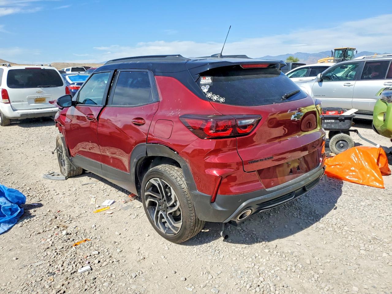 2025 Chevrolet Trailblazer Rs Red vin: KL79MTSL0SB078562