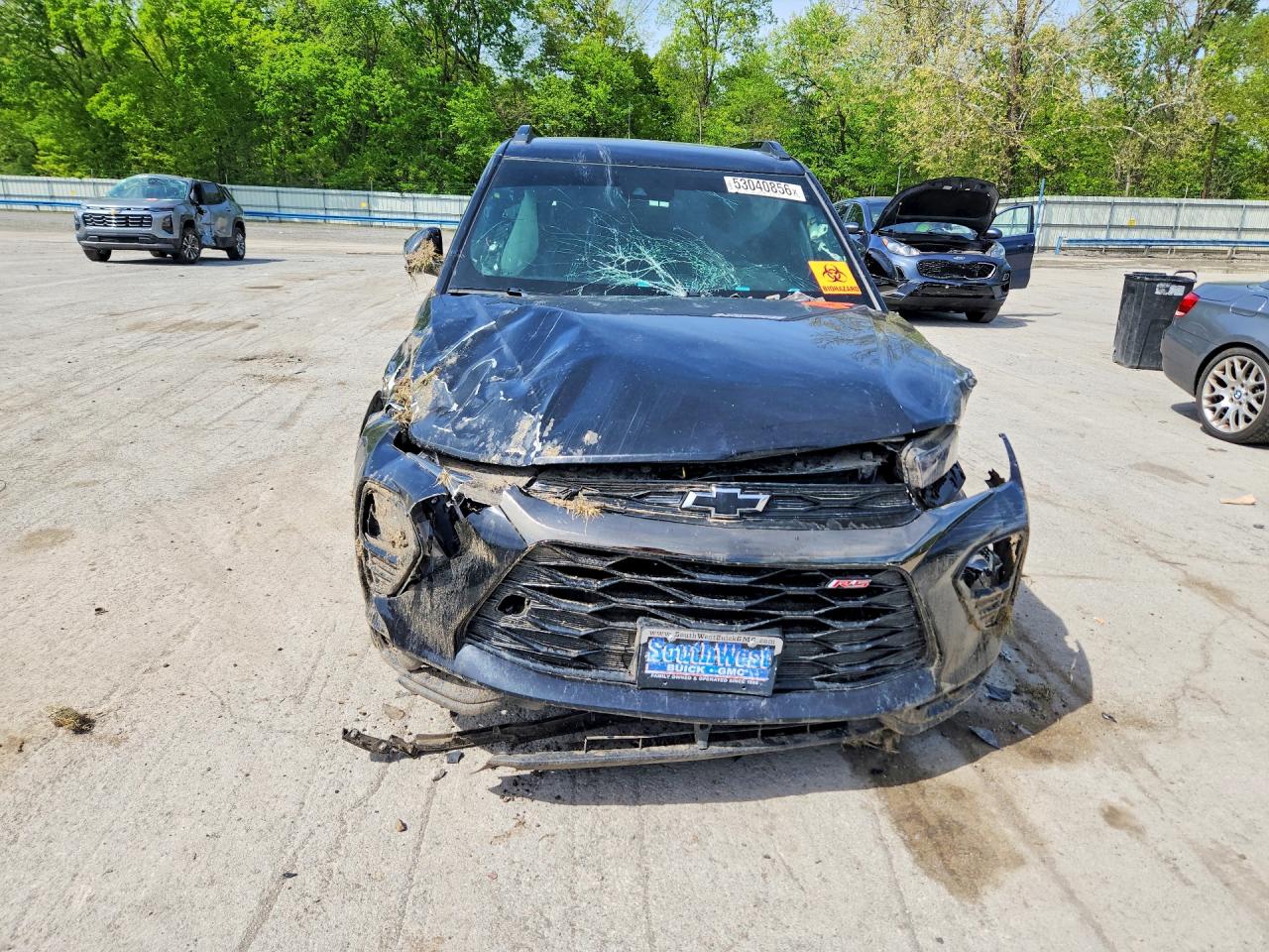 2022 Chevrolet Trailblazer Rs Black vin: KL79MTSL1NB109628