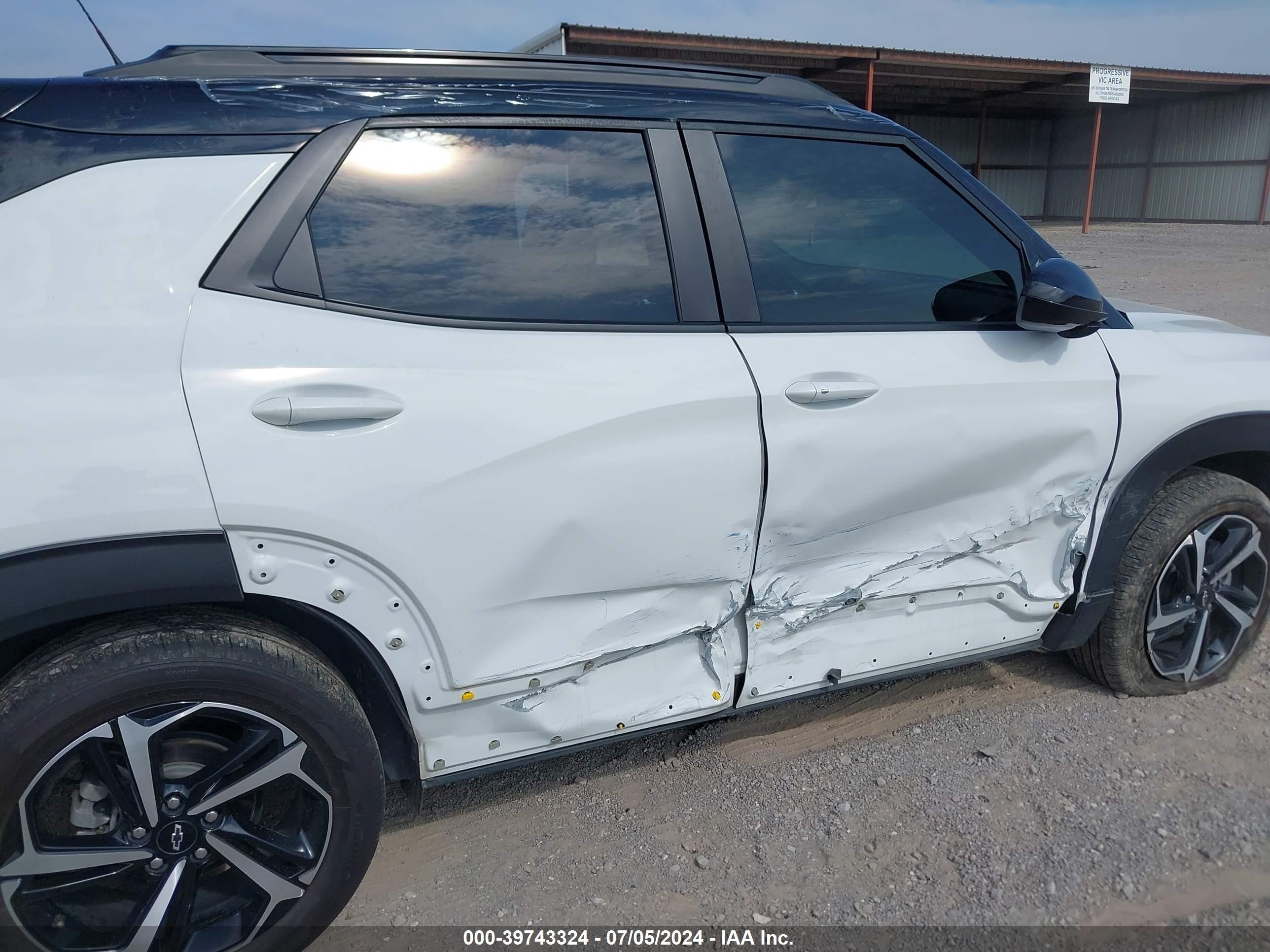 2023 Chevrolet Trailblazer Fwd Rs White vin: KL79MTSL3PB067448