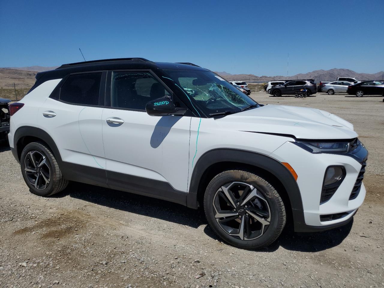 2021 Chevrolet Trailblazer Rs White vin: KL79MTSL7MB020564