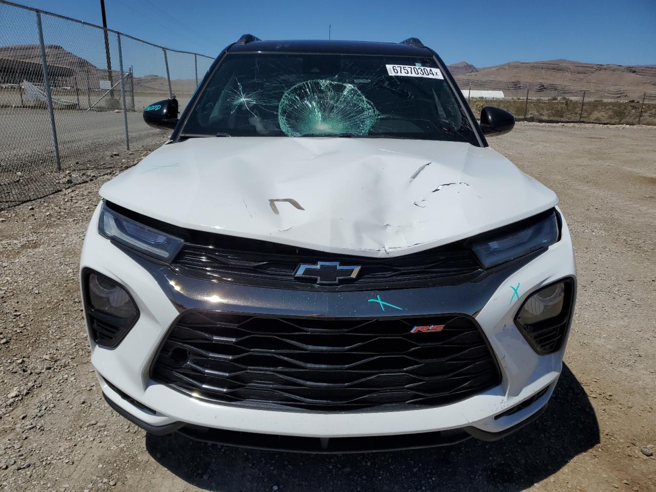 2021 Chevrolet Trailblazer Rs White vin: KL79MTSL7MB020564