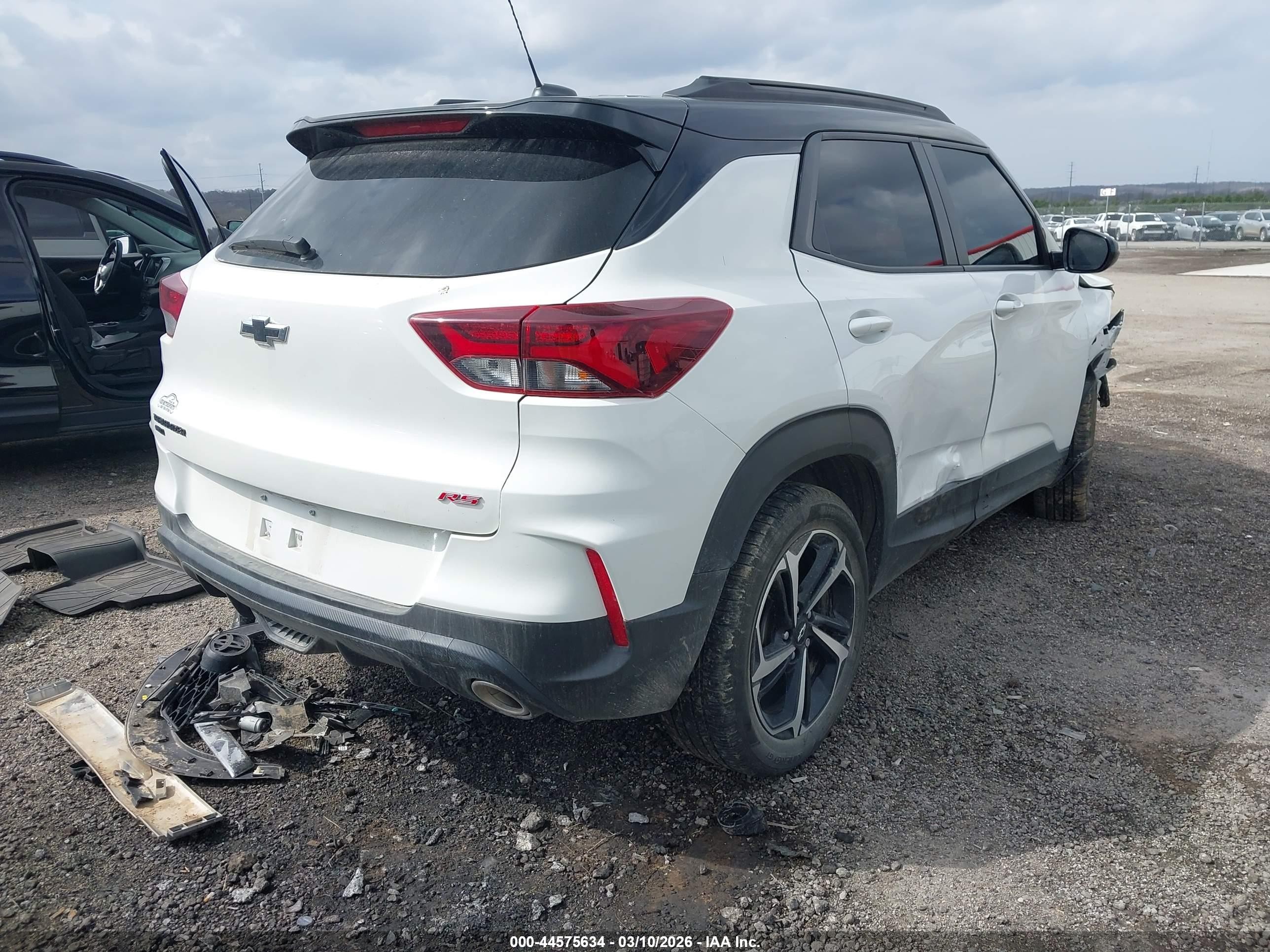 2023 Chevrolet Trailblazer Awd Rs White vin: KL79MUSL0PB192834