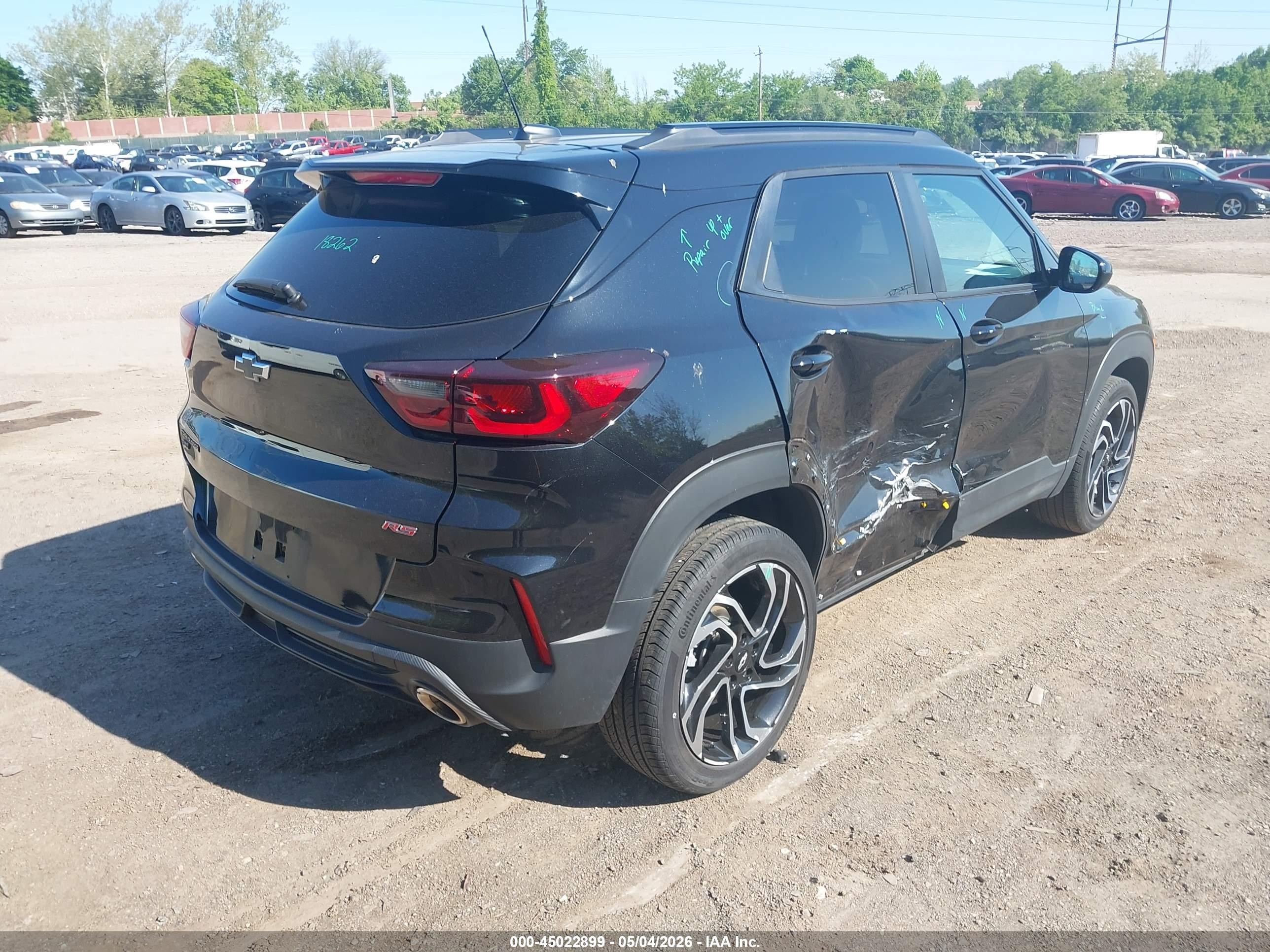 2024 Chevrolet Trailblazer Awd Rs Black vin: KL79MUSL2RB039455