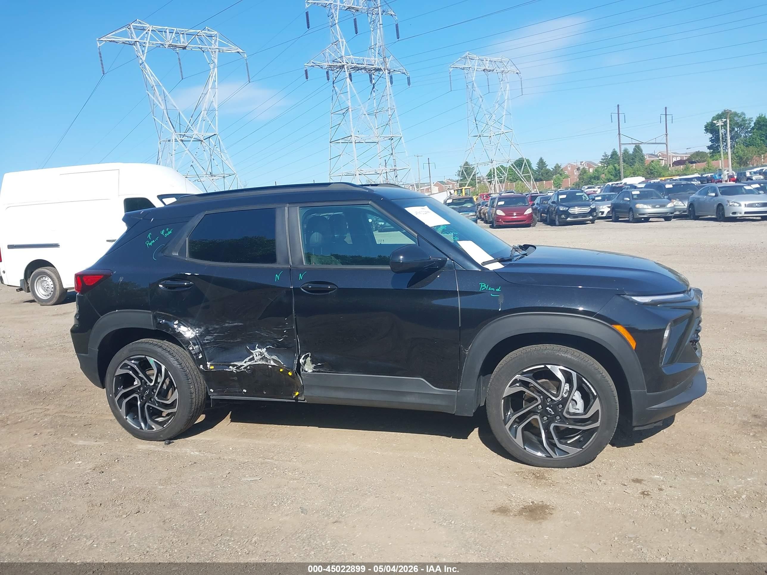2024 Chevrolet Trailblazer Awd Rs Black vin: KL79MUSL2RB039455
