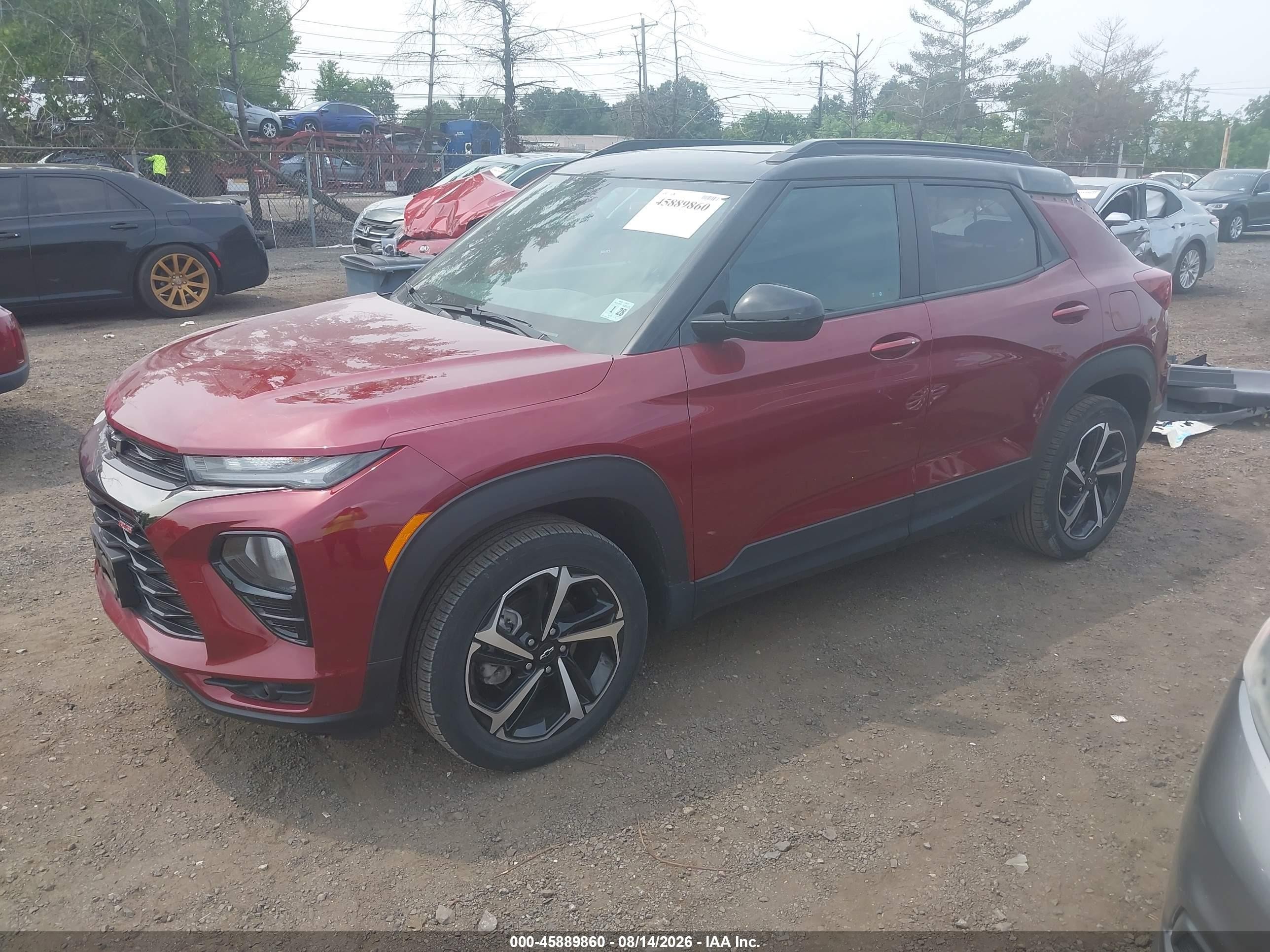2023 Chevrolet Trailblazer Awd Rs Red vin: KL79MUSL5PB050477