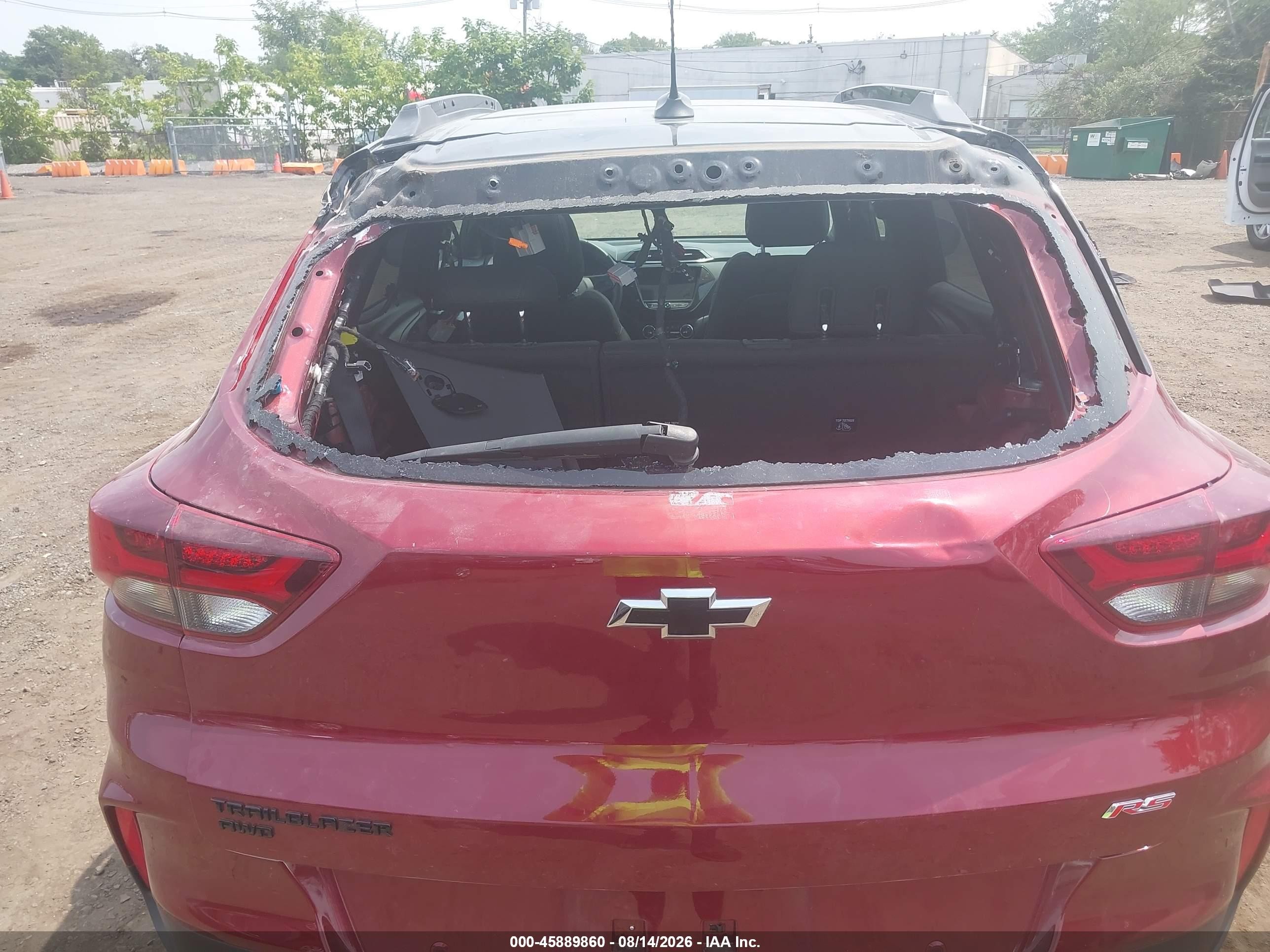 2023 Chevrolet Trailblazer Awd Rs Red vin: KL79MUSL5PB050477