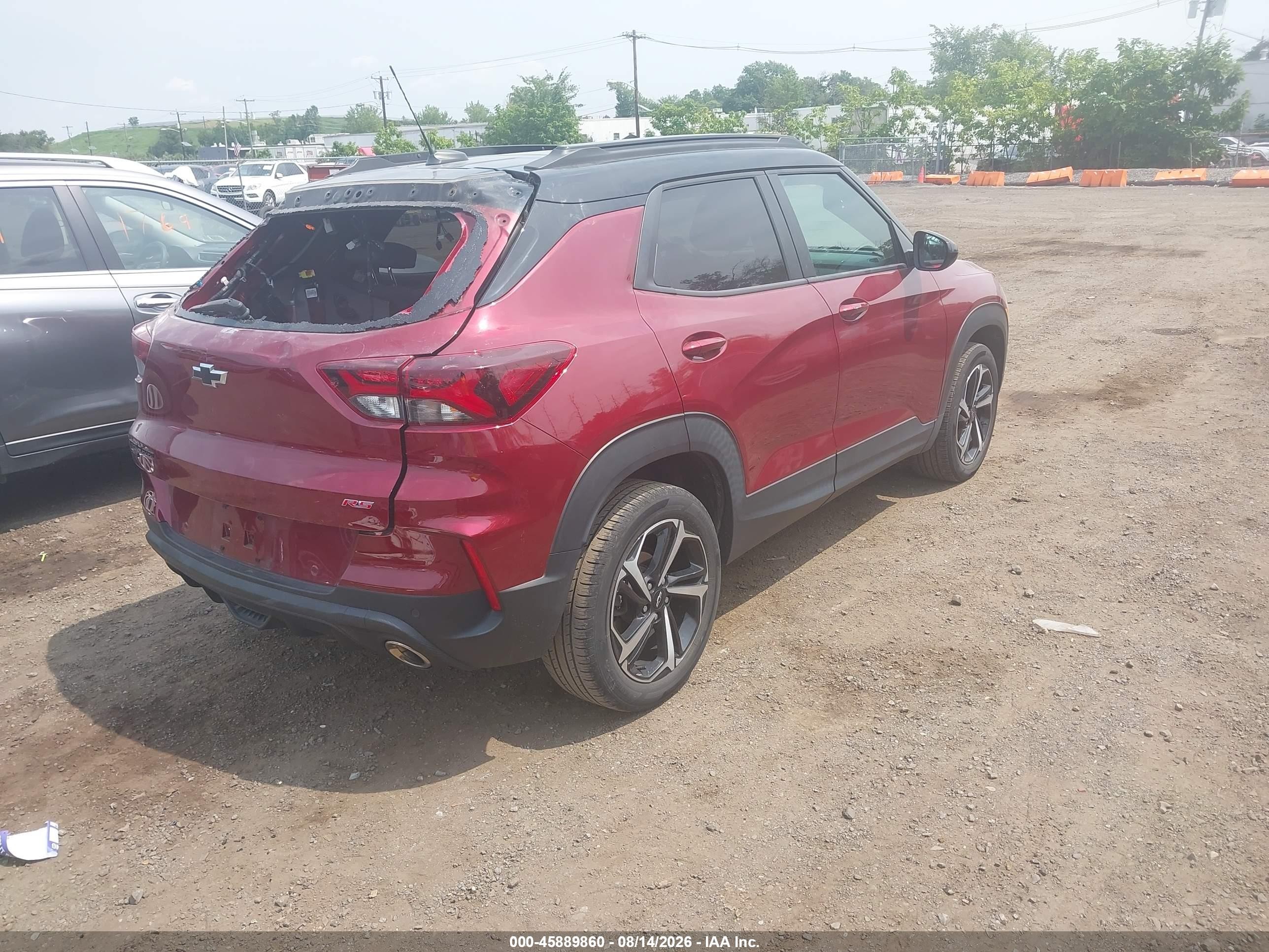 2023 Chevrolet Trailblazer Awd Rs Red vin: KL79MUSL5PB050477