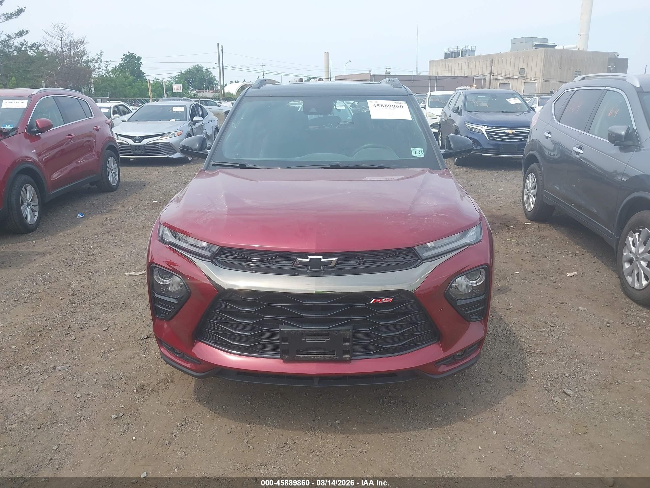 2023 Chevrolet Trailblazer Awd Rs Red vin: KL79MUSL5PB050477