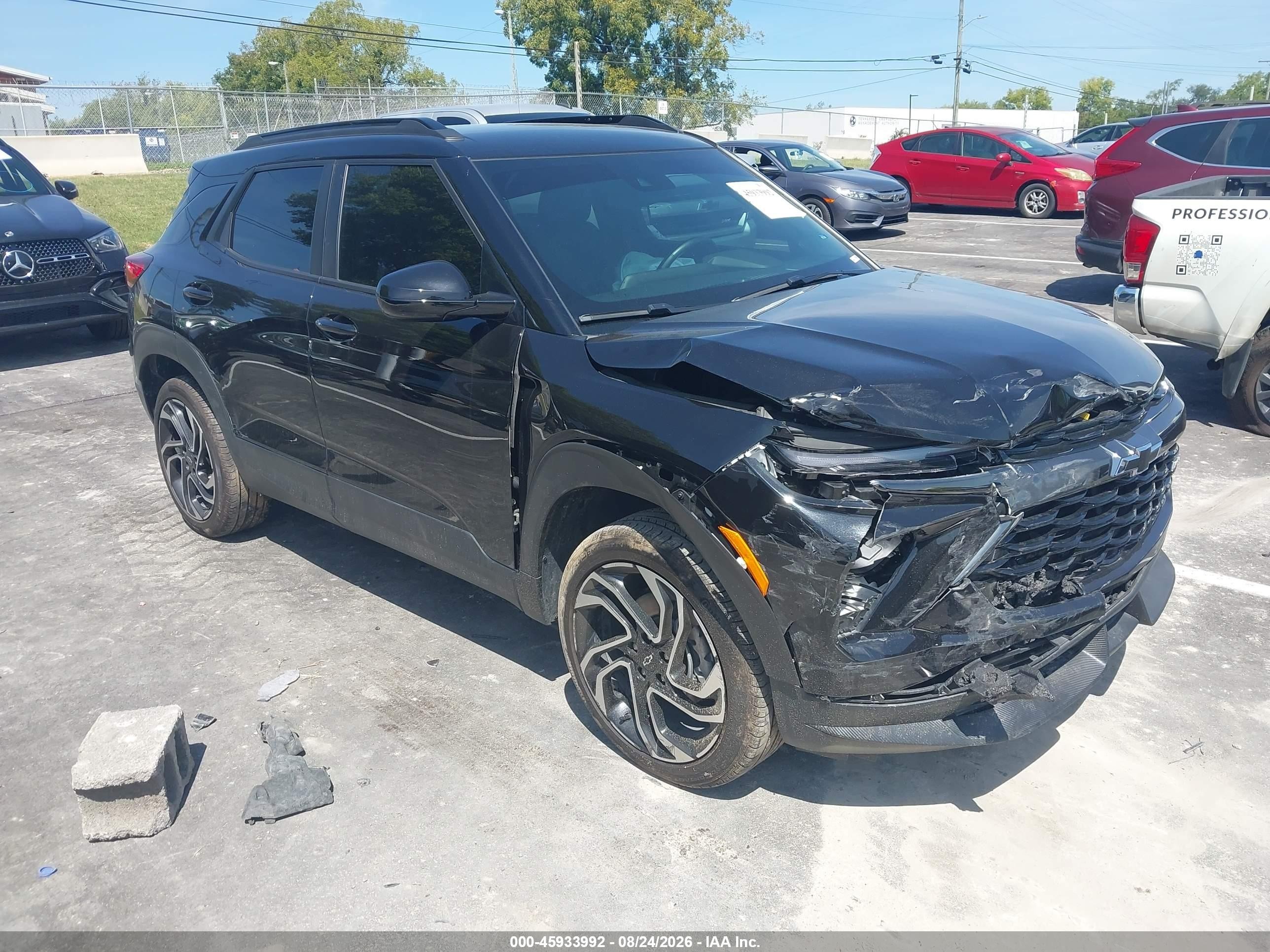 2024 Chevrolet Trailblazer Awd Rs Black vin: KL79MUSL5RB097009