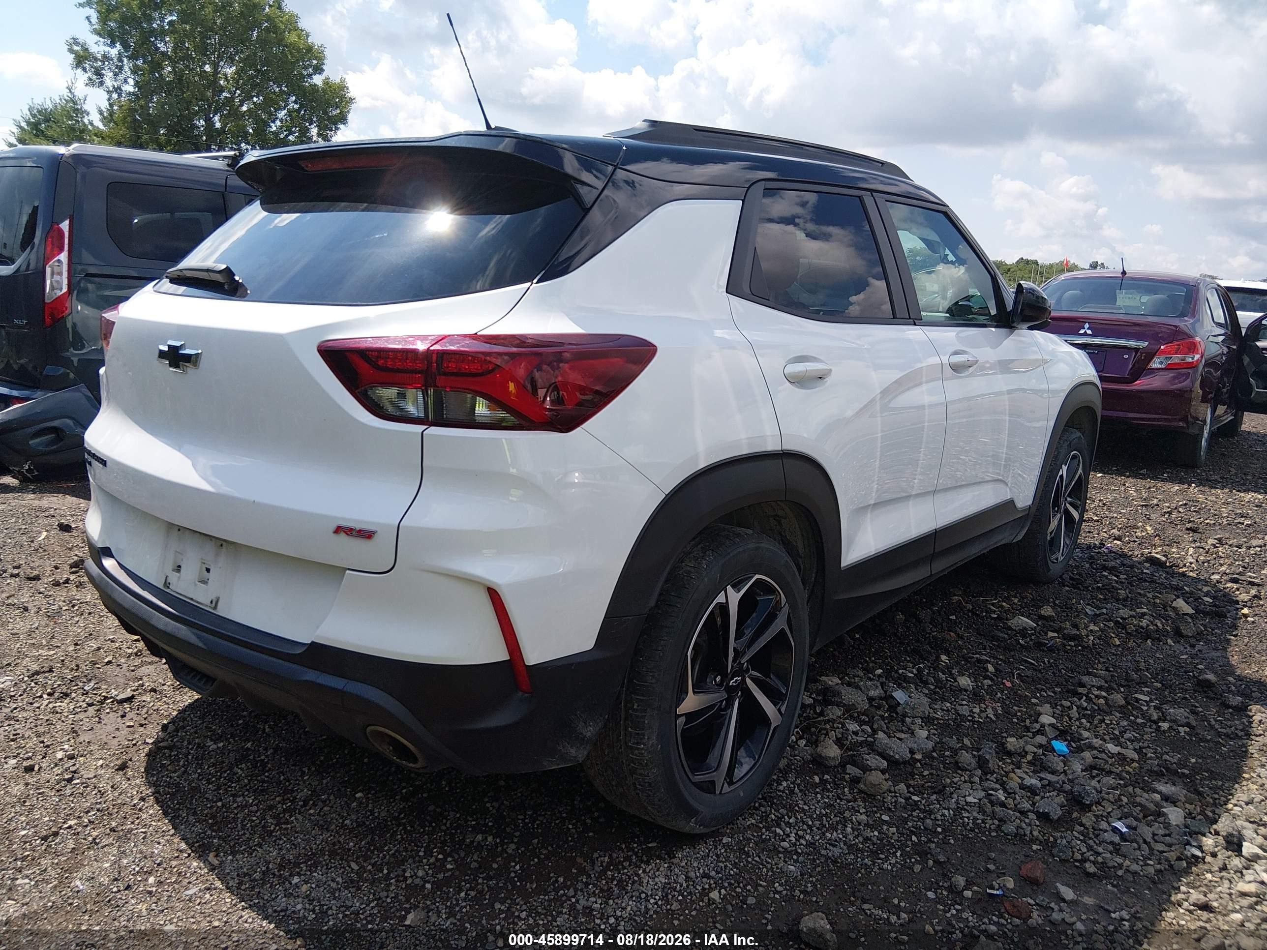 2023 Chevrolet Trailblazer Awd Rs White vin: KL79MUSL6PB190599
