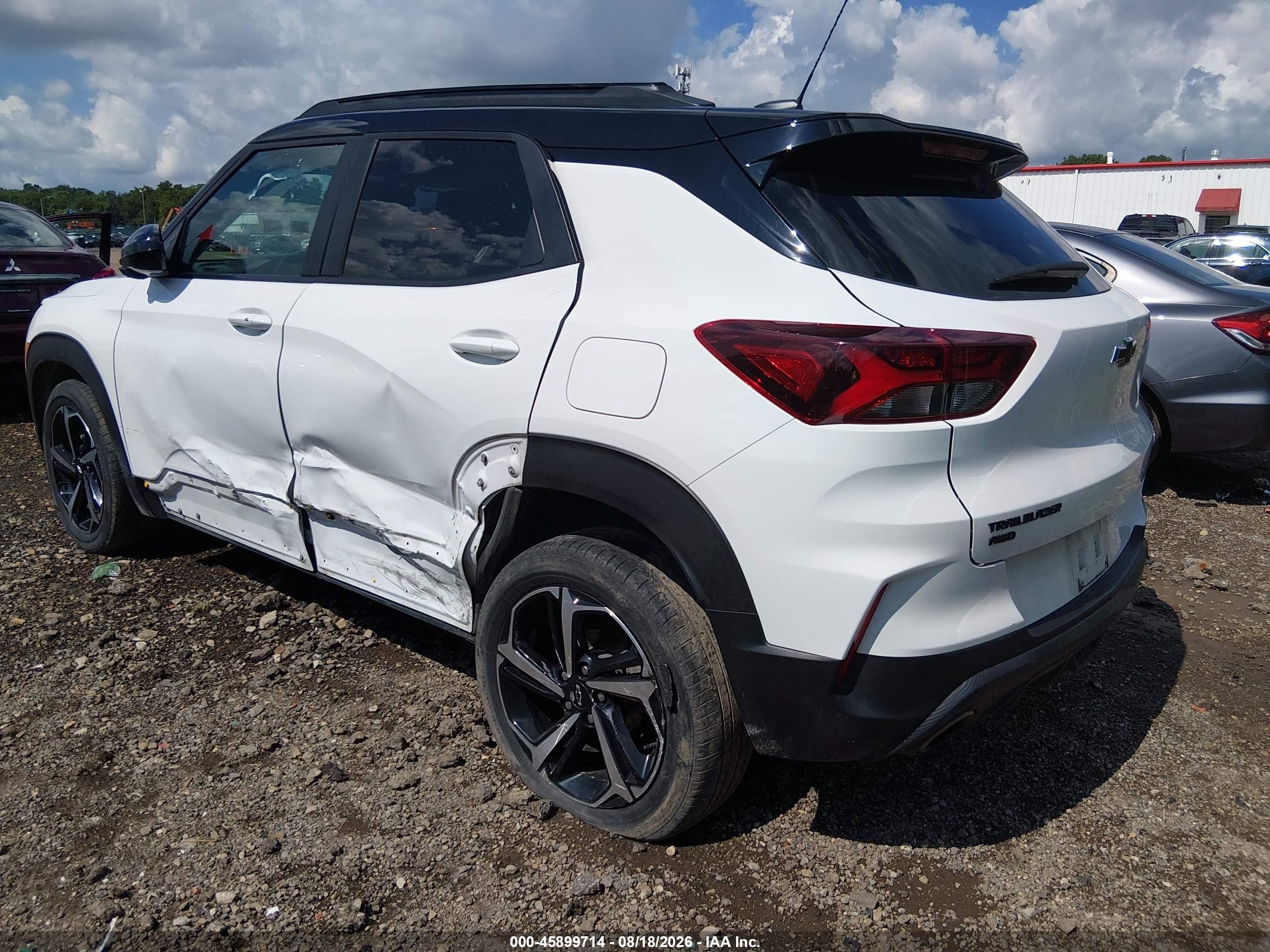 2023 Chevrolet Trailblazer Awd Rs White vin: KL79MUSL6PB190599