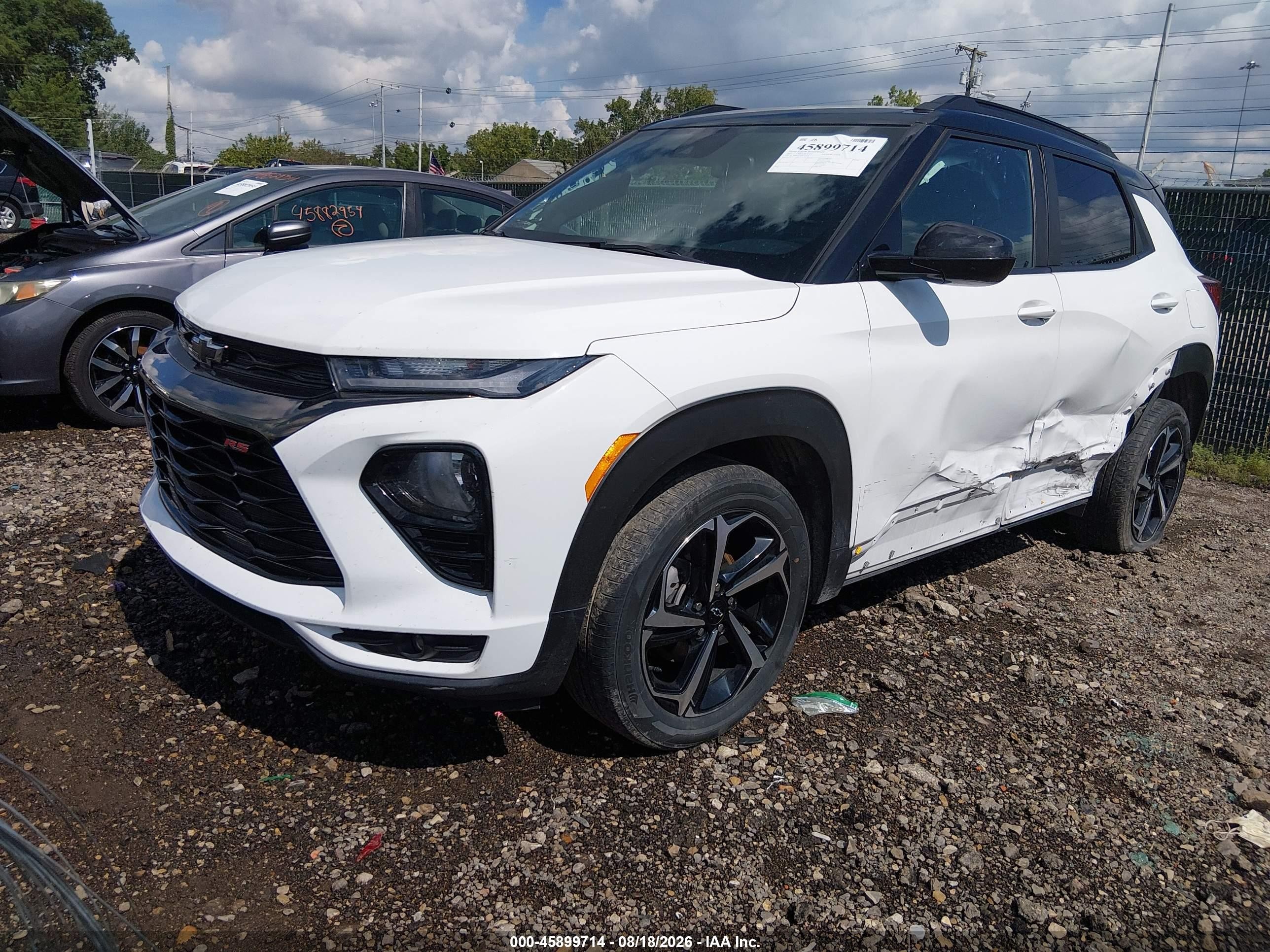2023 Chevrolet Trailblazer Awd Rs White vin: KL79MUSL6PB190599