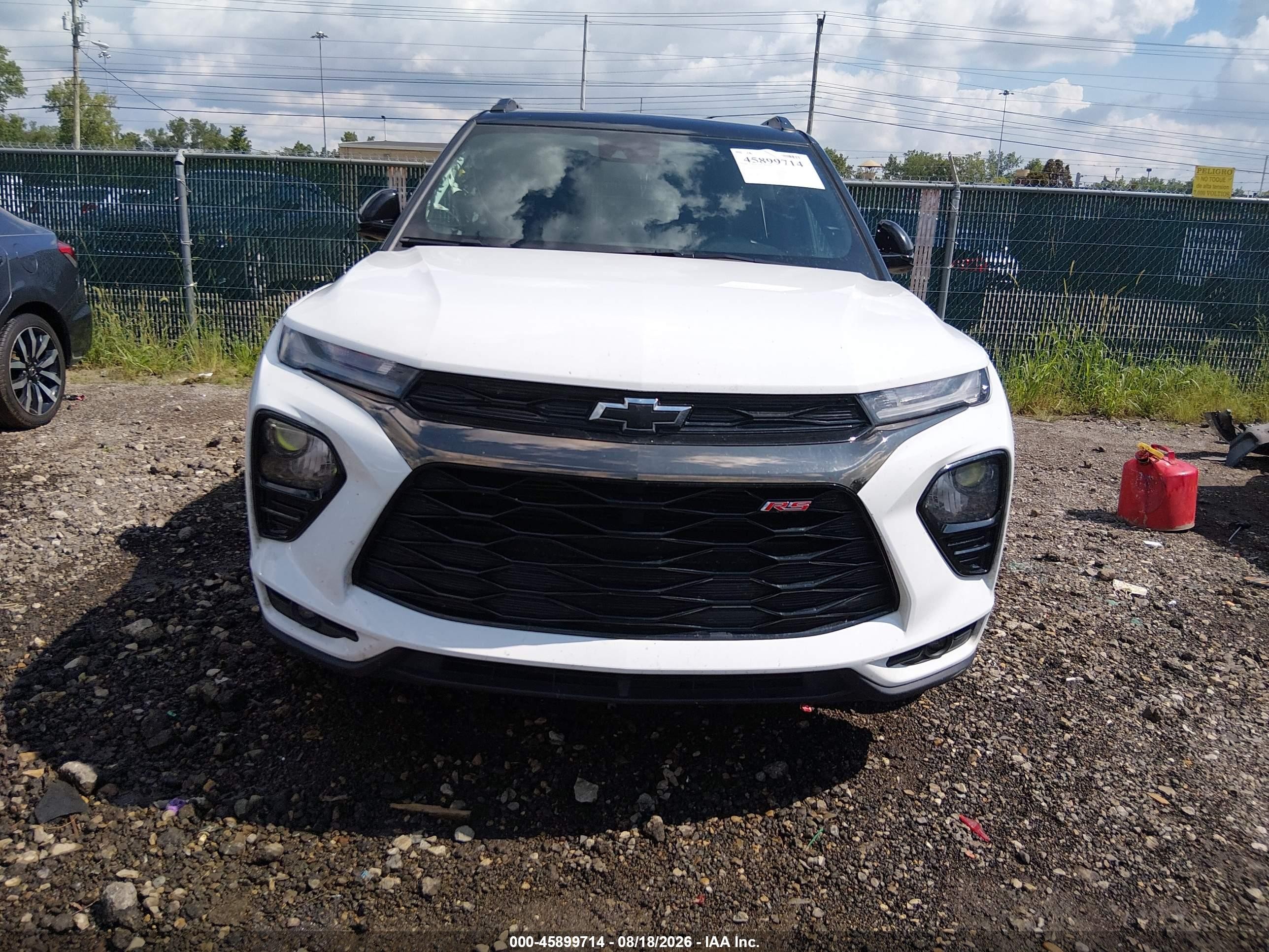 2023 Chevrolet Trailblazer Awd Rs White vin: KL79MUSL6PB190599