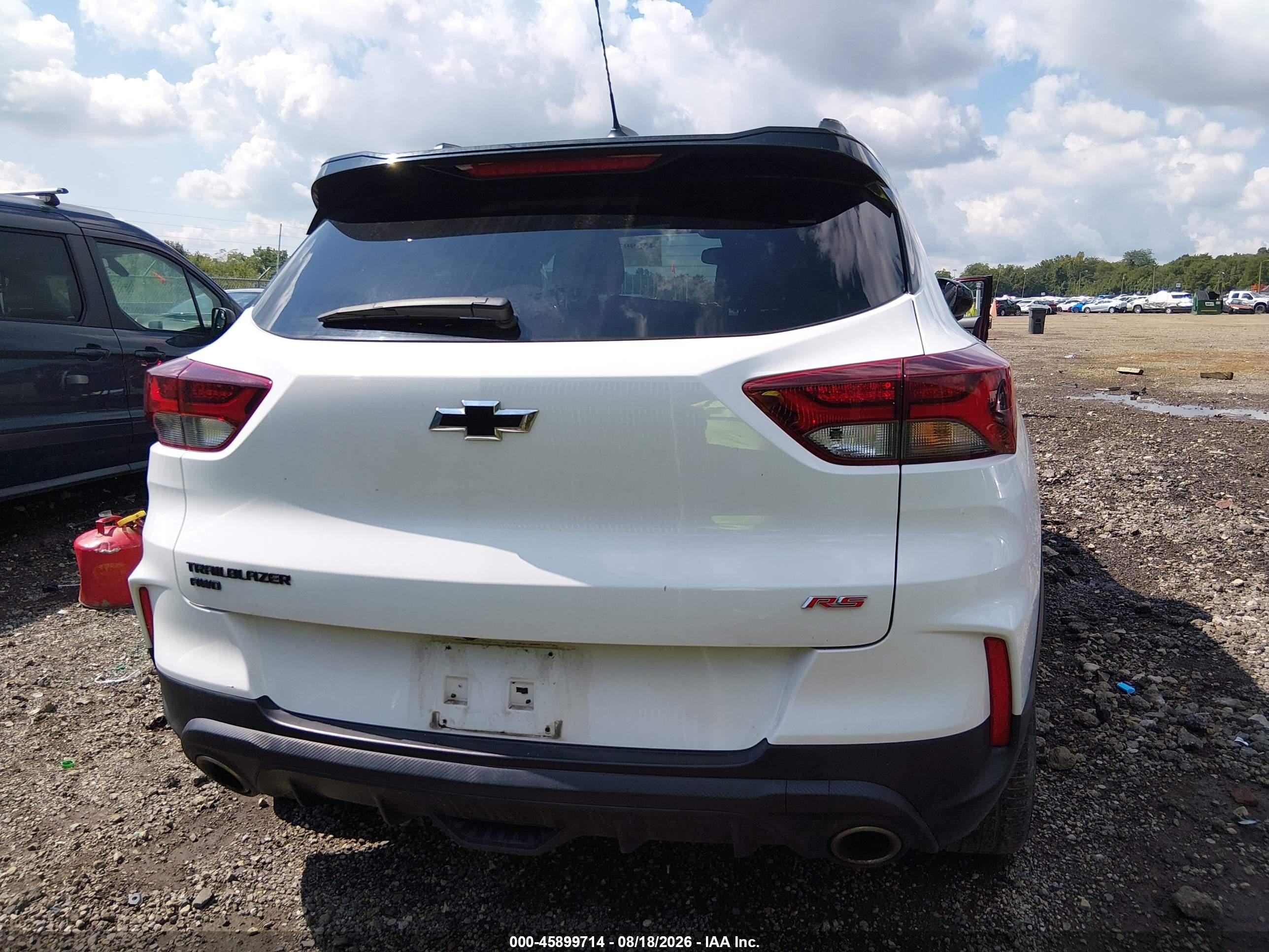 2023 Chevrolet Trailblazer Awd Rs White vin: KL79MUSL6PB190599