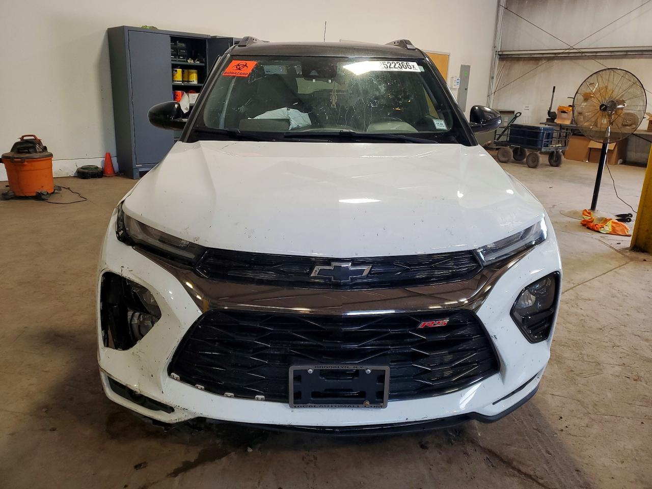 2022 Chevrolet Trailblazer Rs White vin: KL79MUSL7NB062353