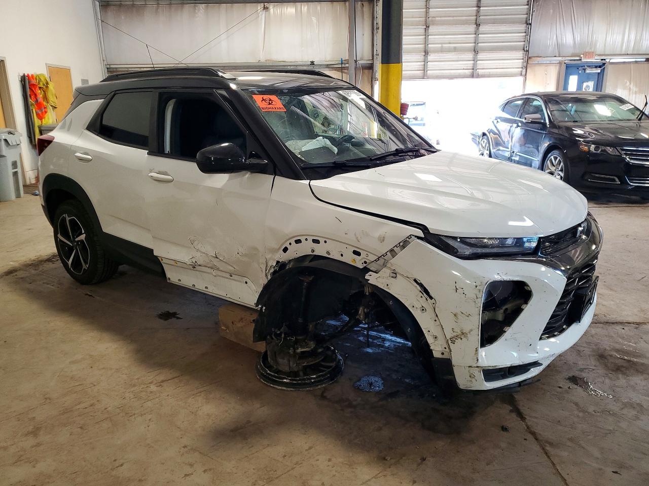 2022 Chevrolet Trailblazer Rs White vin: KL79MUSL7NB062353