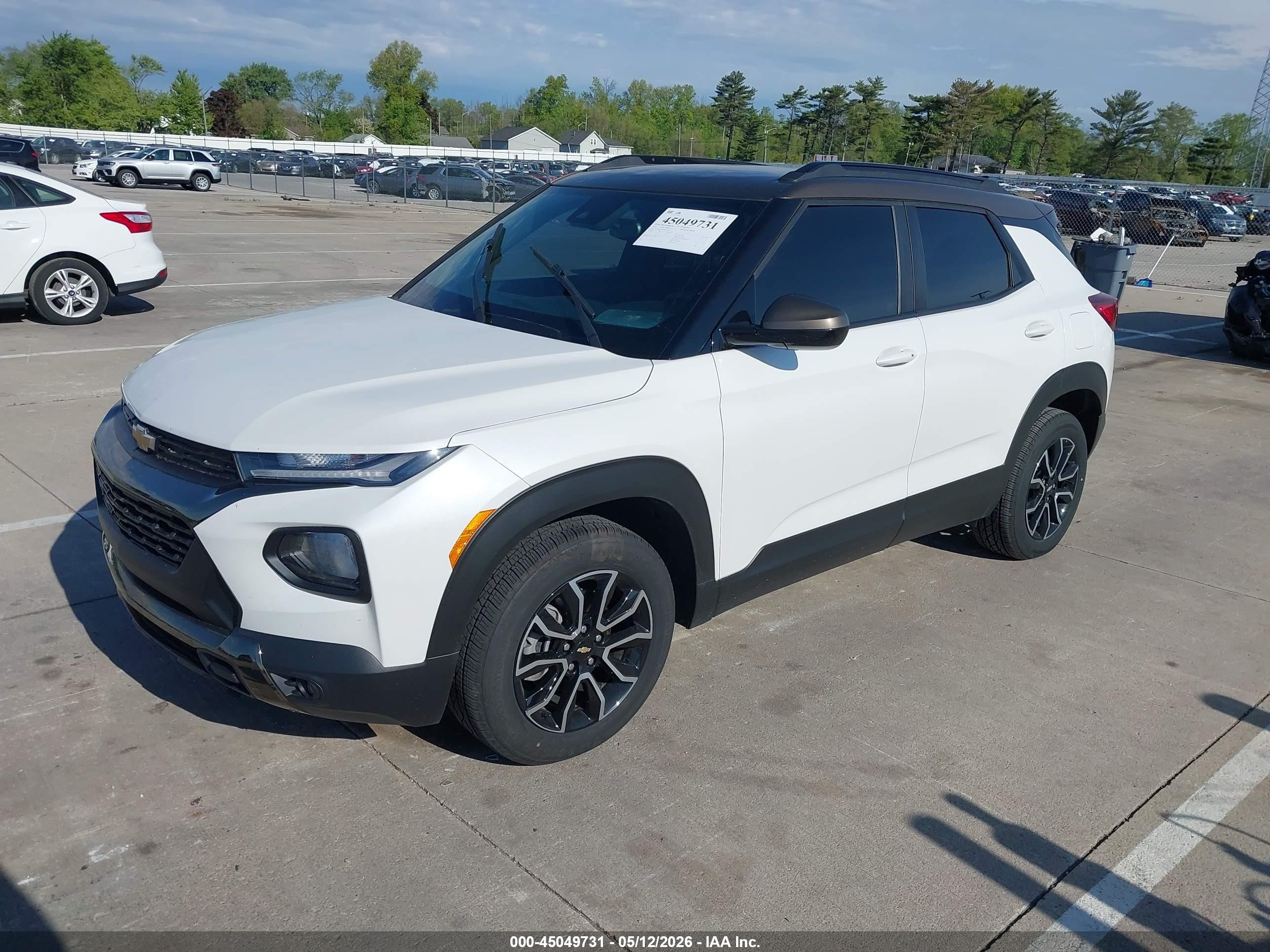 2021 Chevrolet Trailblazer Fwd Activ White vin: KL79MVSL4MB161457