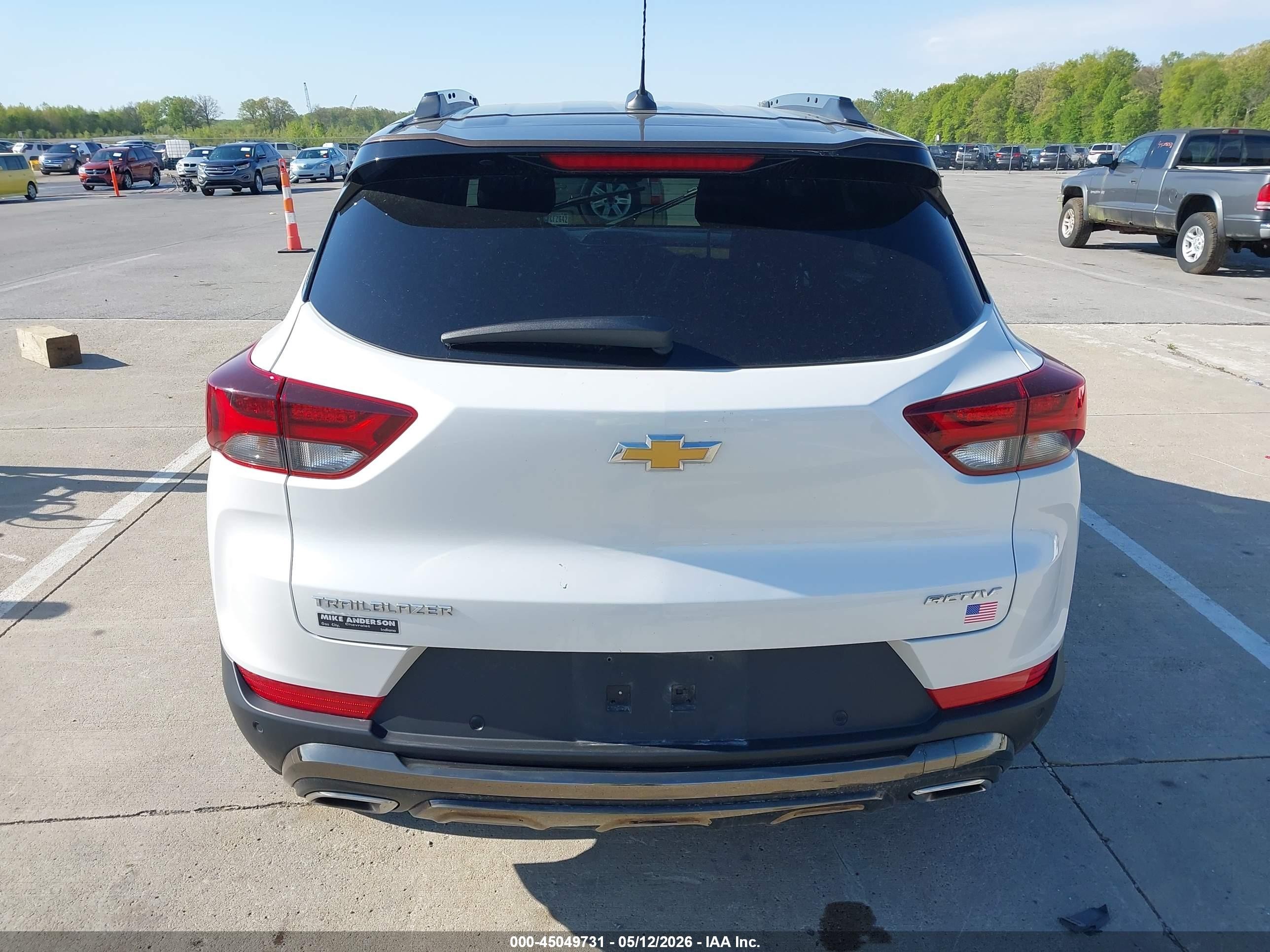 2021 Chevrolet Trailblazer Fwd Activ White vin: KL79MVSL4MB161457