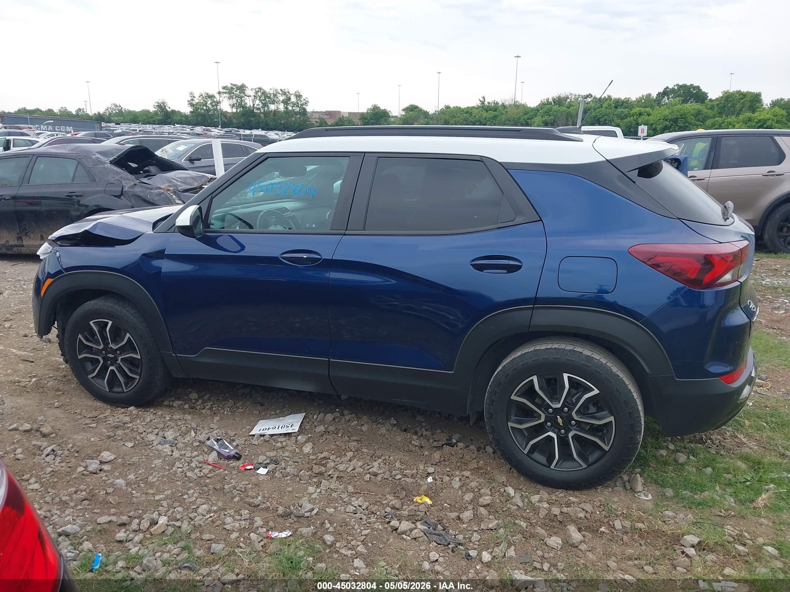 2022 Chevrolet Trailblazer Fwd Activ Blue vin: KL79MVSLXNB128366