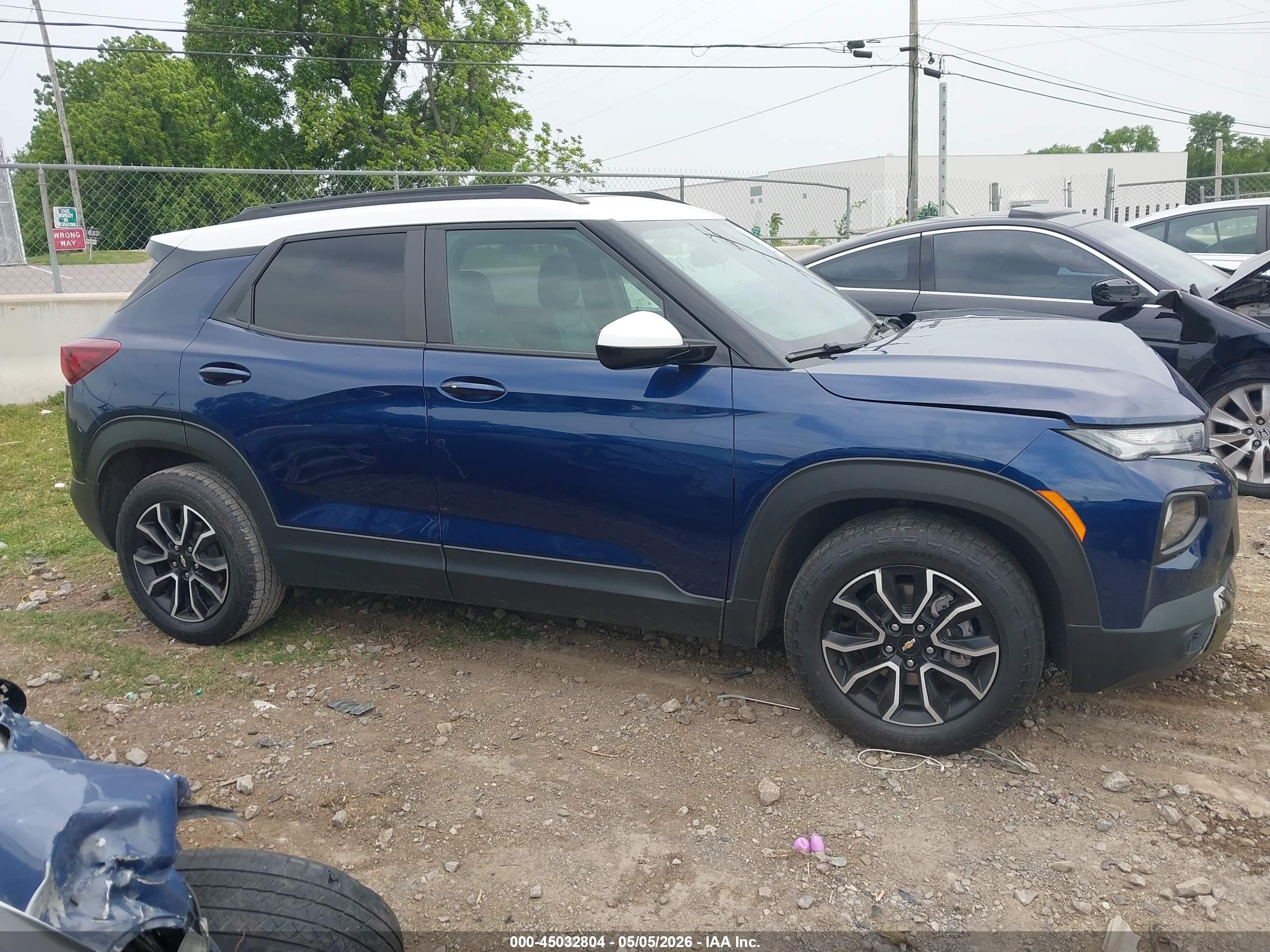 2022 Chevrolet Trailblazer Fwd Activ Blue vin: KL79MVSLXNB128366