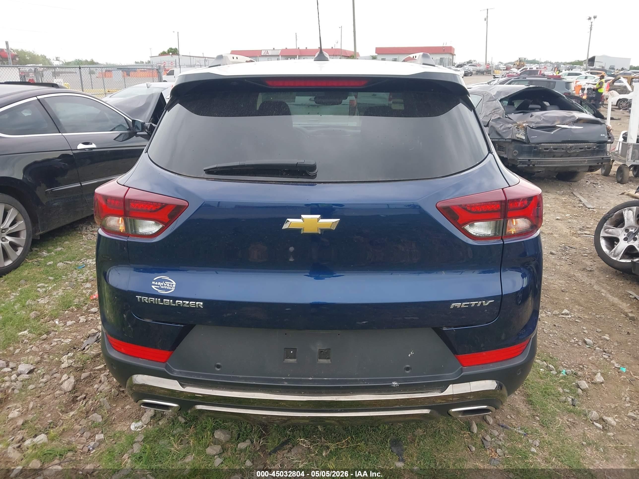 2022 Chevrolet Trailblazer Fwd Activ Blue vin: KL79MVSLXNB128366