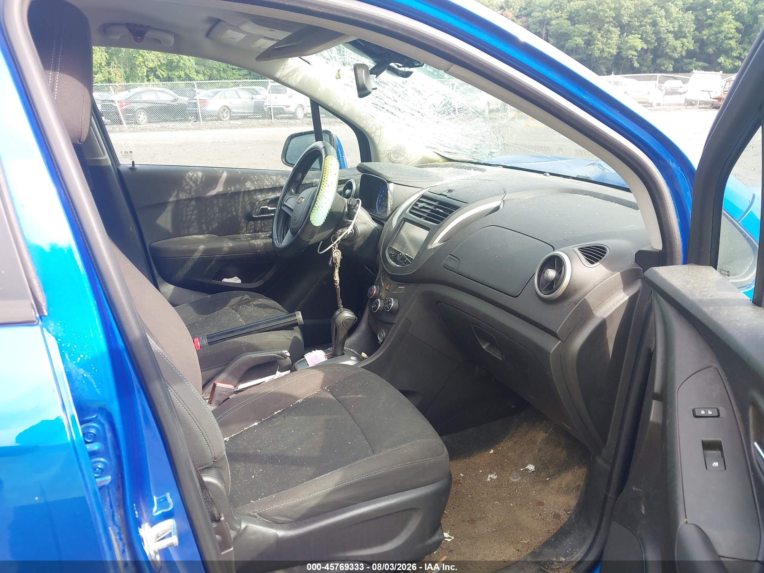 2015 Chevrolet Trax 1ls Blue vin: KL7CJKSB0FB082925