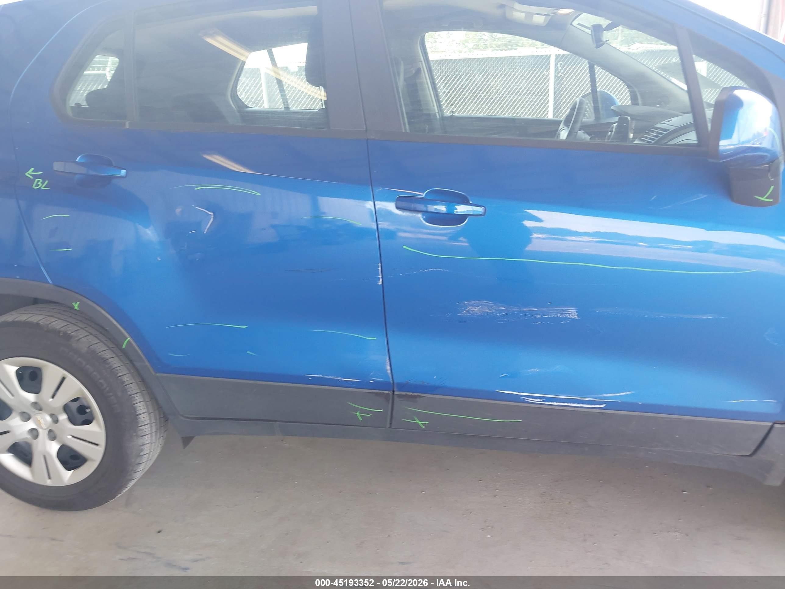 2015 Chevrolet Trax 1ls Blue vin: KL7CJKSB0FB181969
