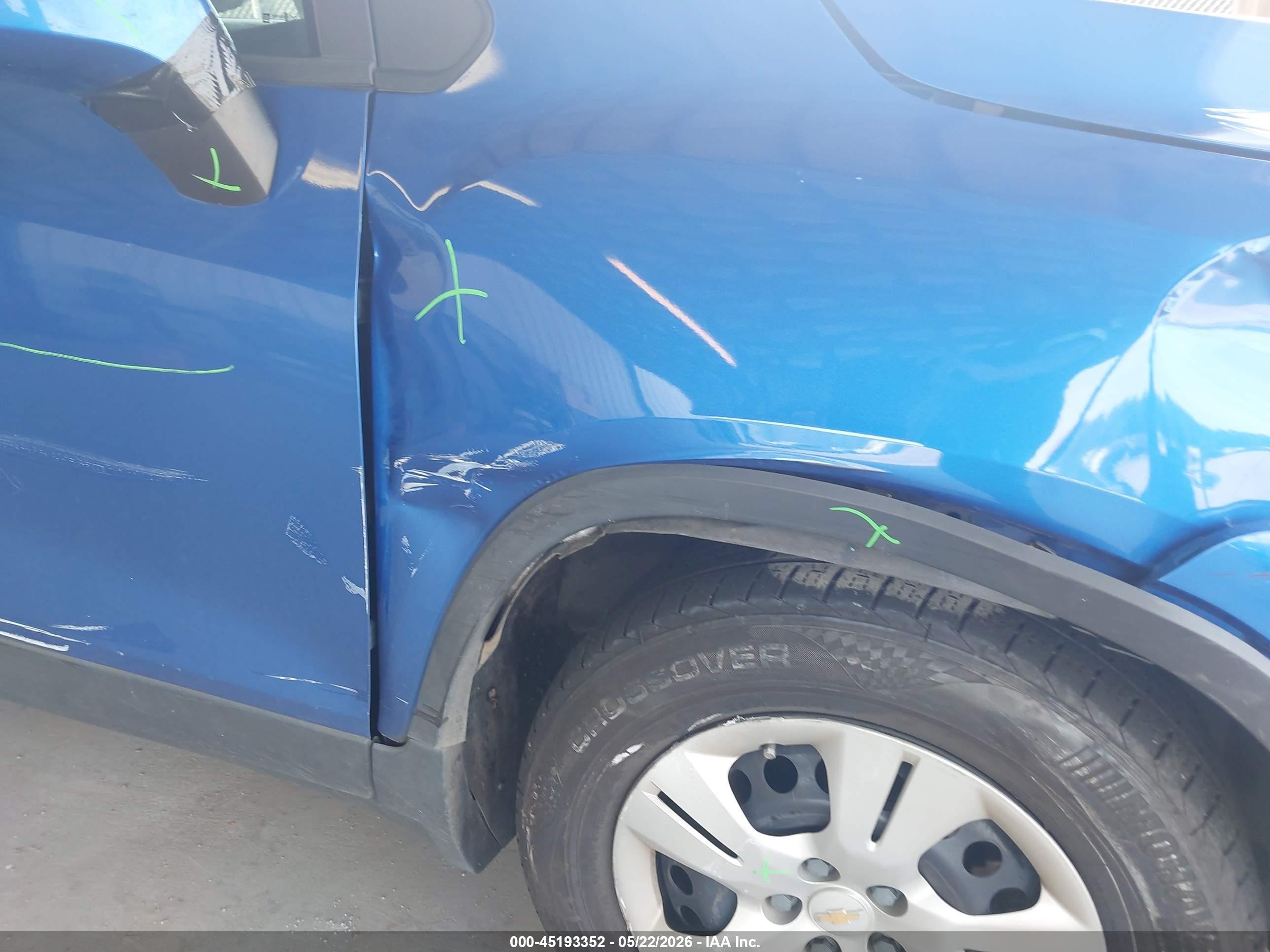 2015 Chevrolet Trax 1ls Blue vin: KL7CJKSB0FB181969