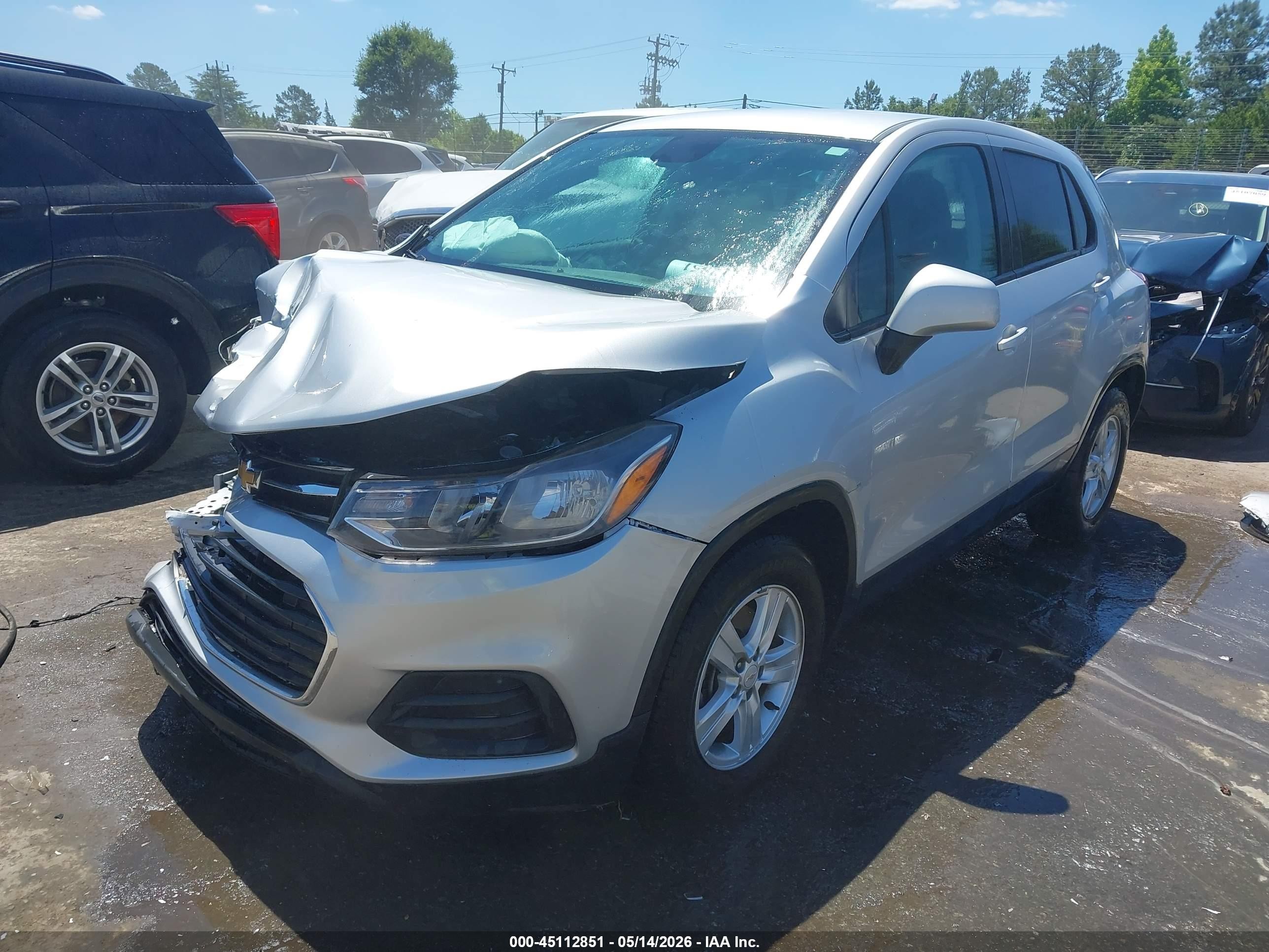 2020 Chevrolet Trax Fwd Ls Серебряный vin: KL7CJKSB0LB328688