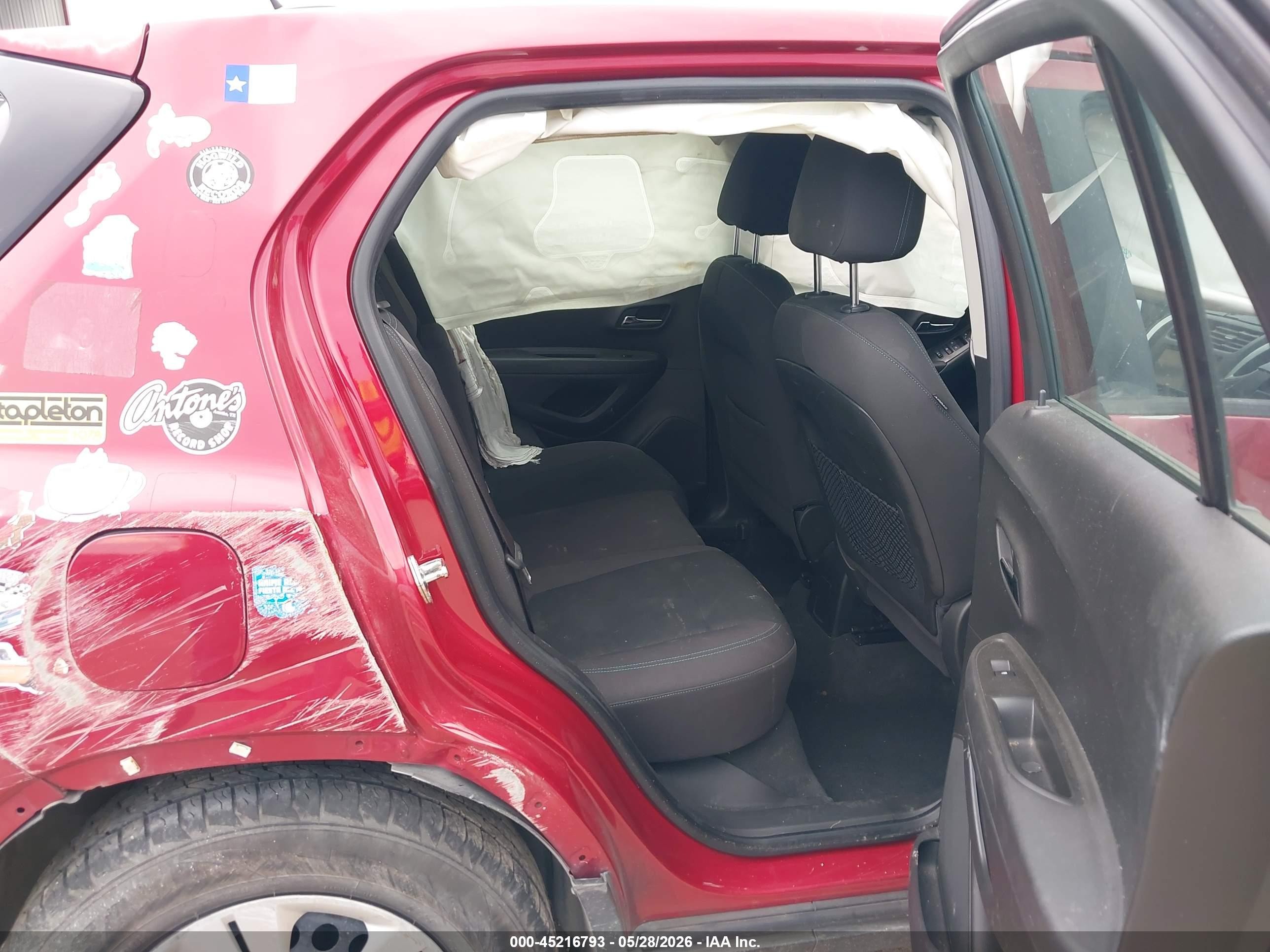 2015 Chevrolet Trax 1ls Maroon vin: KL7CJKSB1FB245257