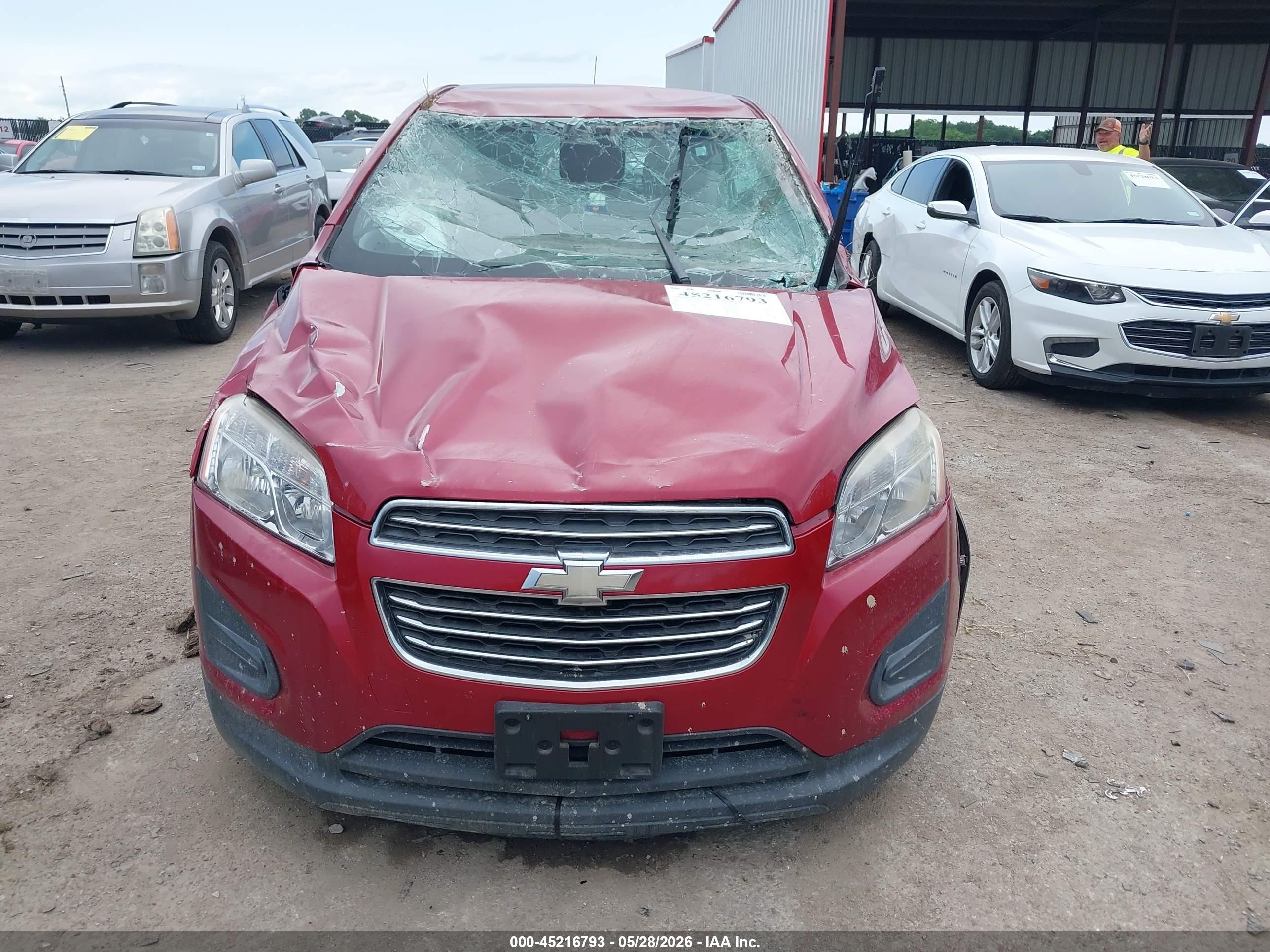 2015 Chevrolet Trax 1ls Maroon vin: KL7CJKSB1FB245257