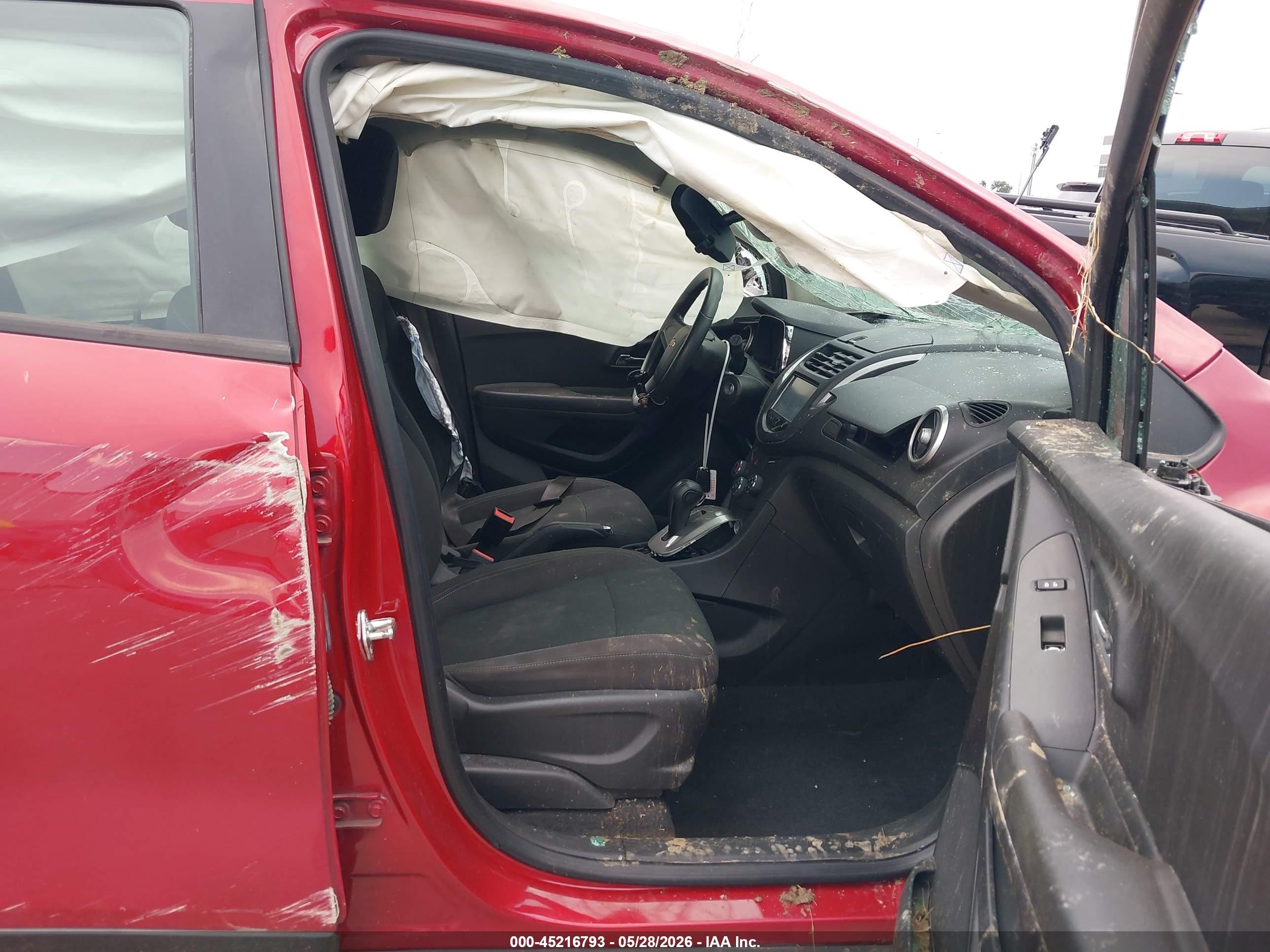 2015 Chevrolet Trax 1ls Maroon vin: KL7CJKSB1FB245257