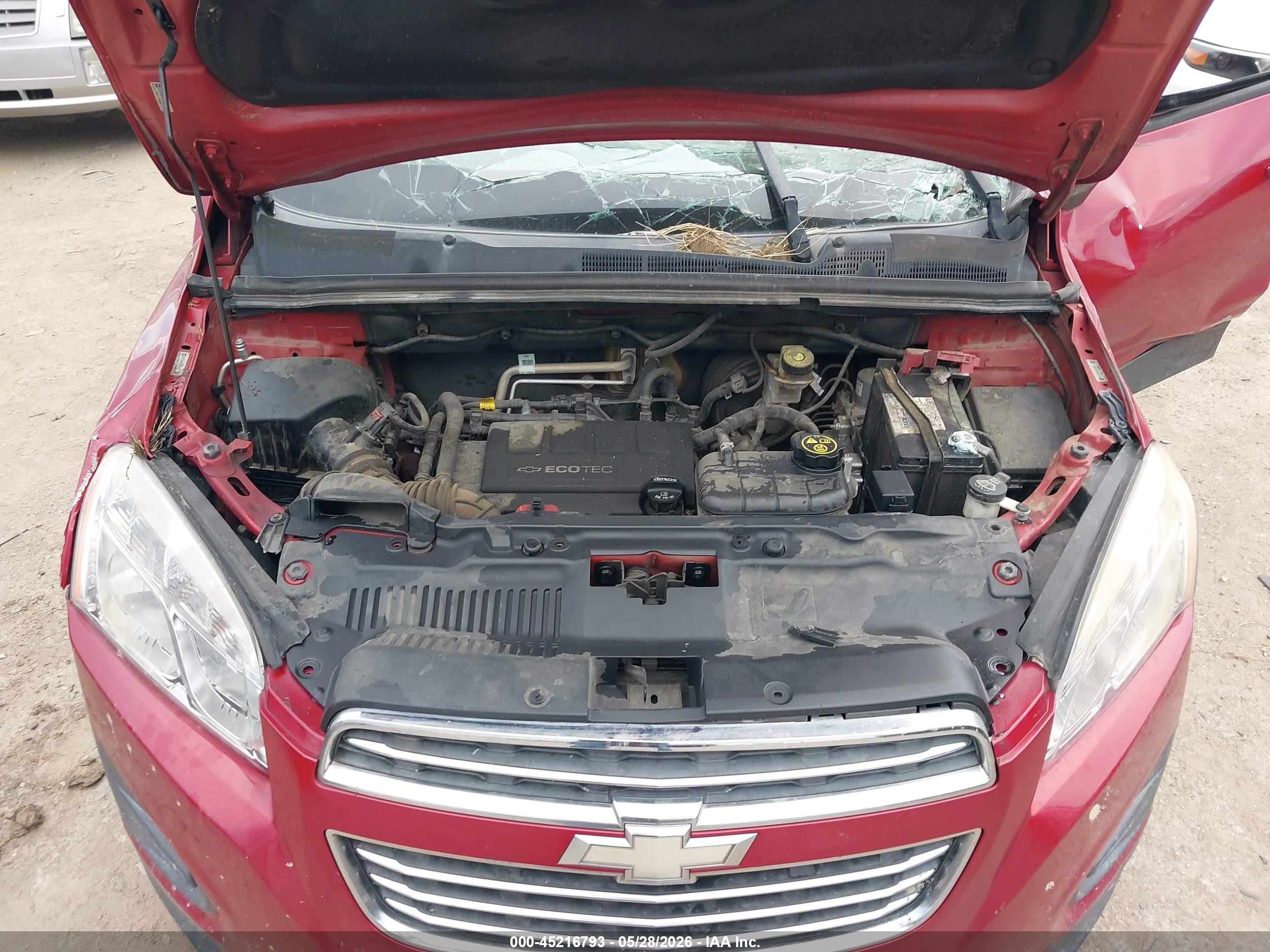 2015 Chevrolet Trax 1ls Maroon vin: KL7CJKSB1FB245257