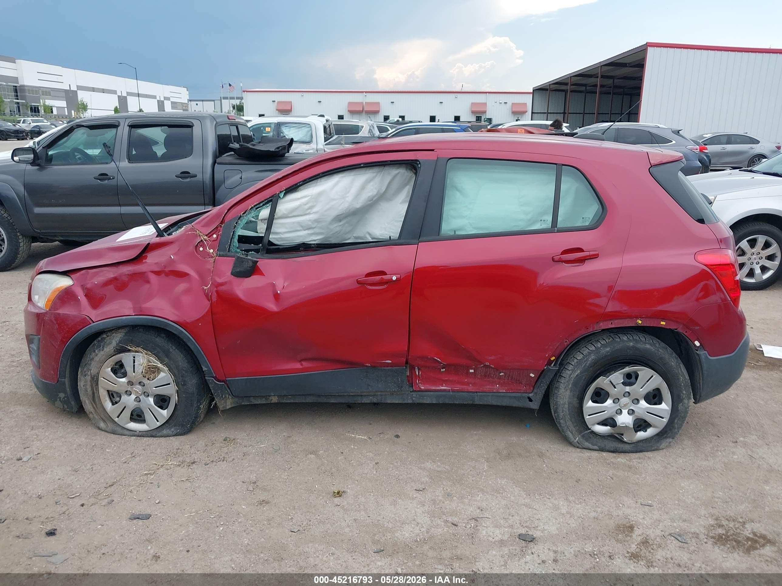 2015 Chevrolet Trax 1ls Maroon vin: KL7CJKSB1FB245257