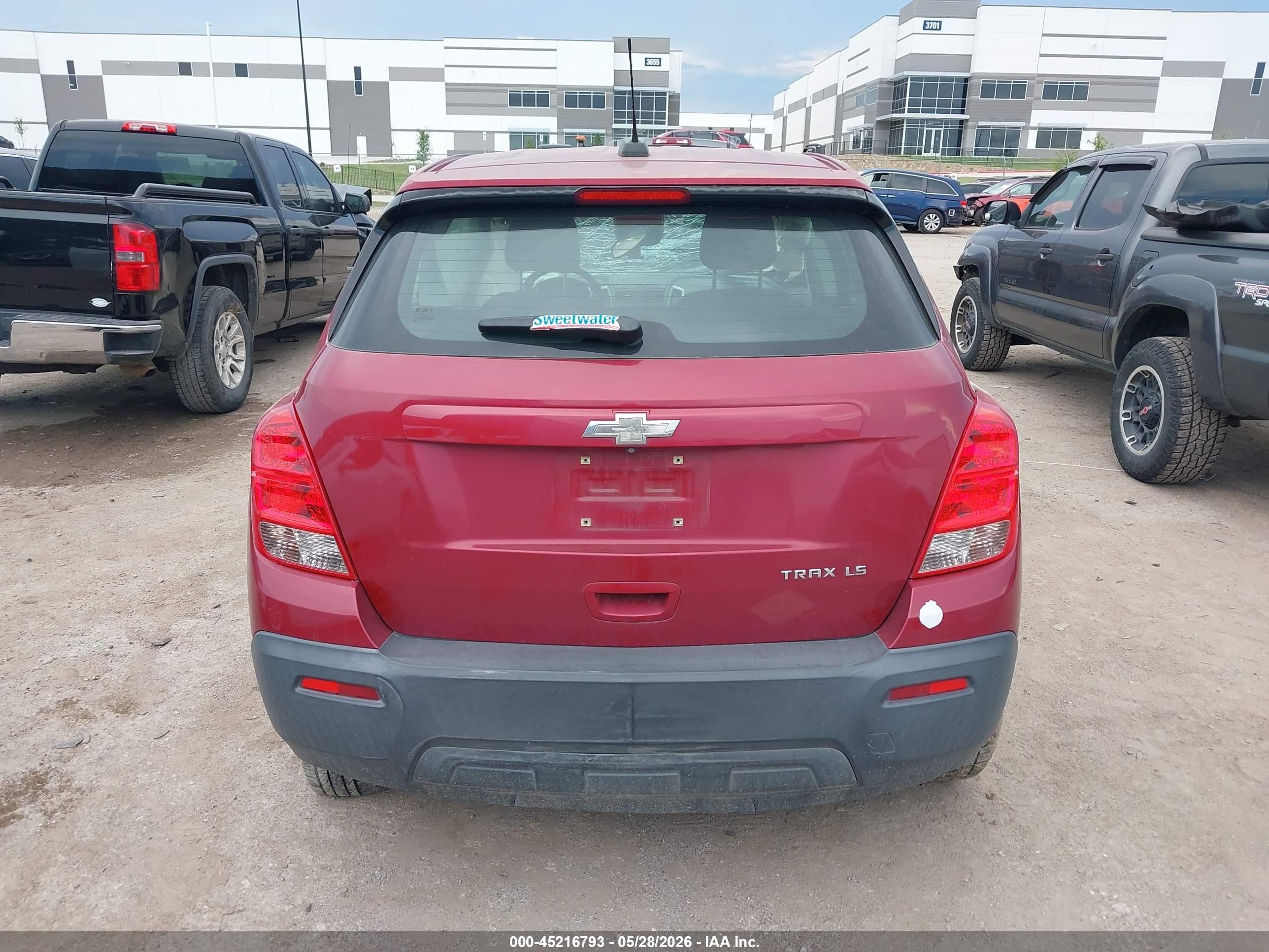 2015 Chevrolet Trax 1ls Maroon vin: KL7CJKSB1FB245257