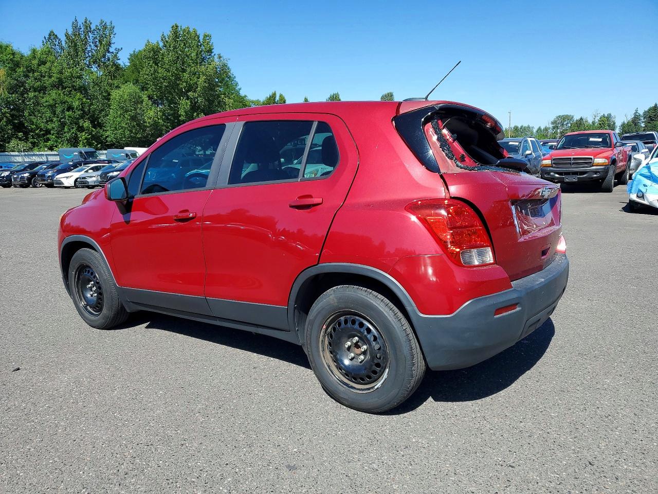 2015 Chevrolet Trax Ls Красный vin: KL7CJKSB2FB070064