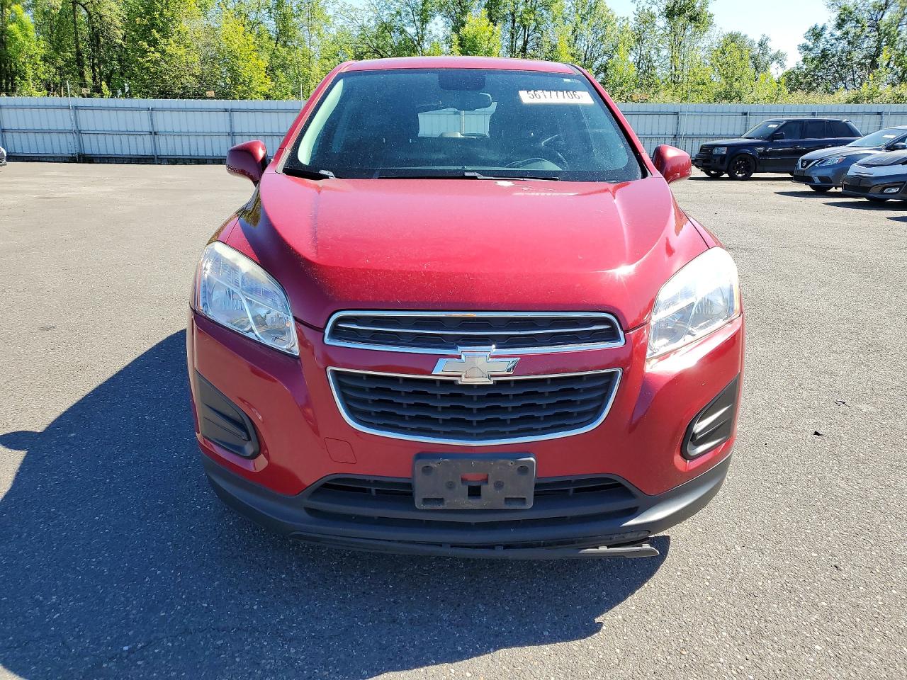 2015 Chevrolet Trax Ls Красный vin: KL7CJKSB2FB070064