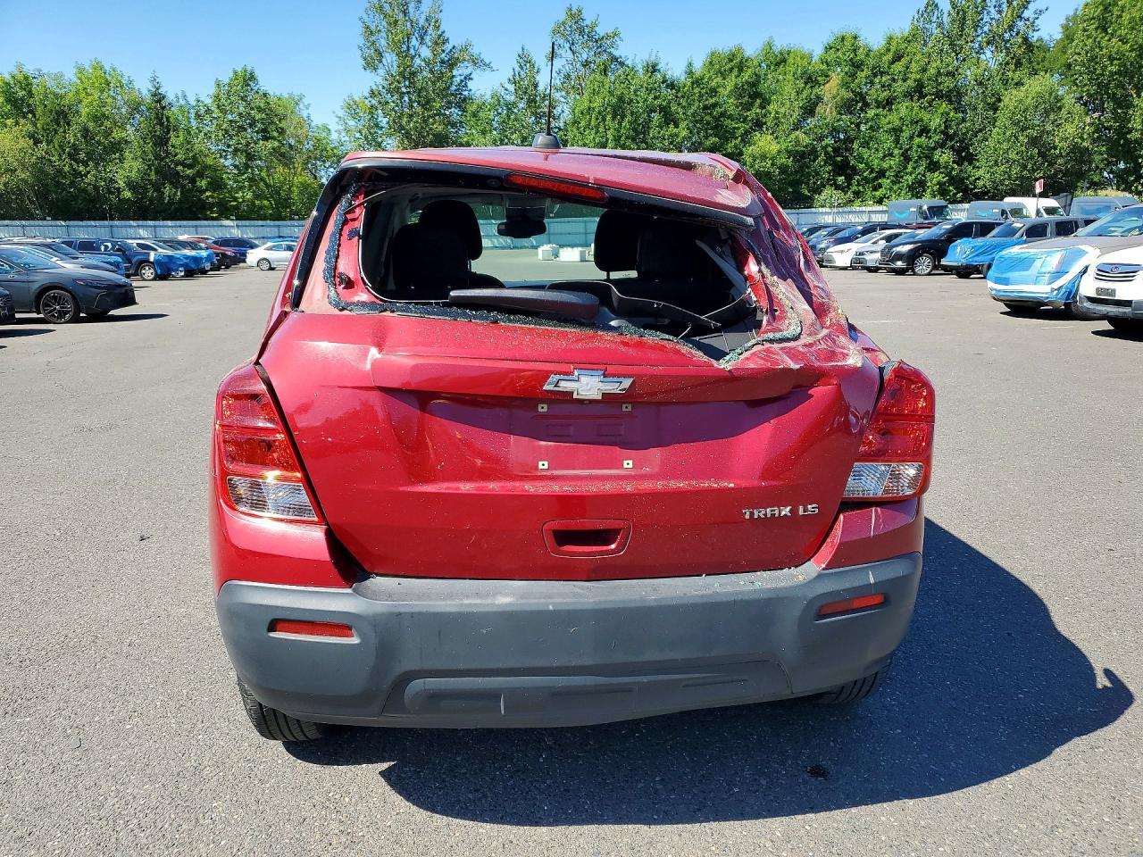 2015 Chevrolet Trax Ls Красный vin: KL7CJKSB2FB070064
