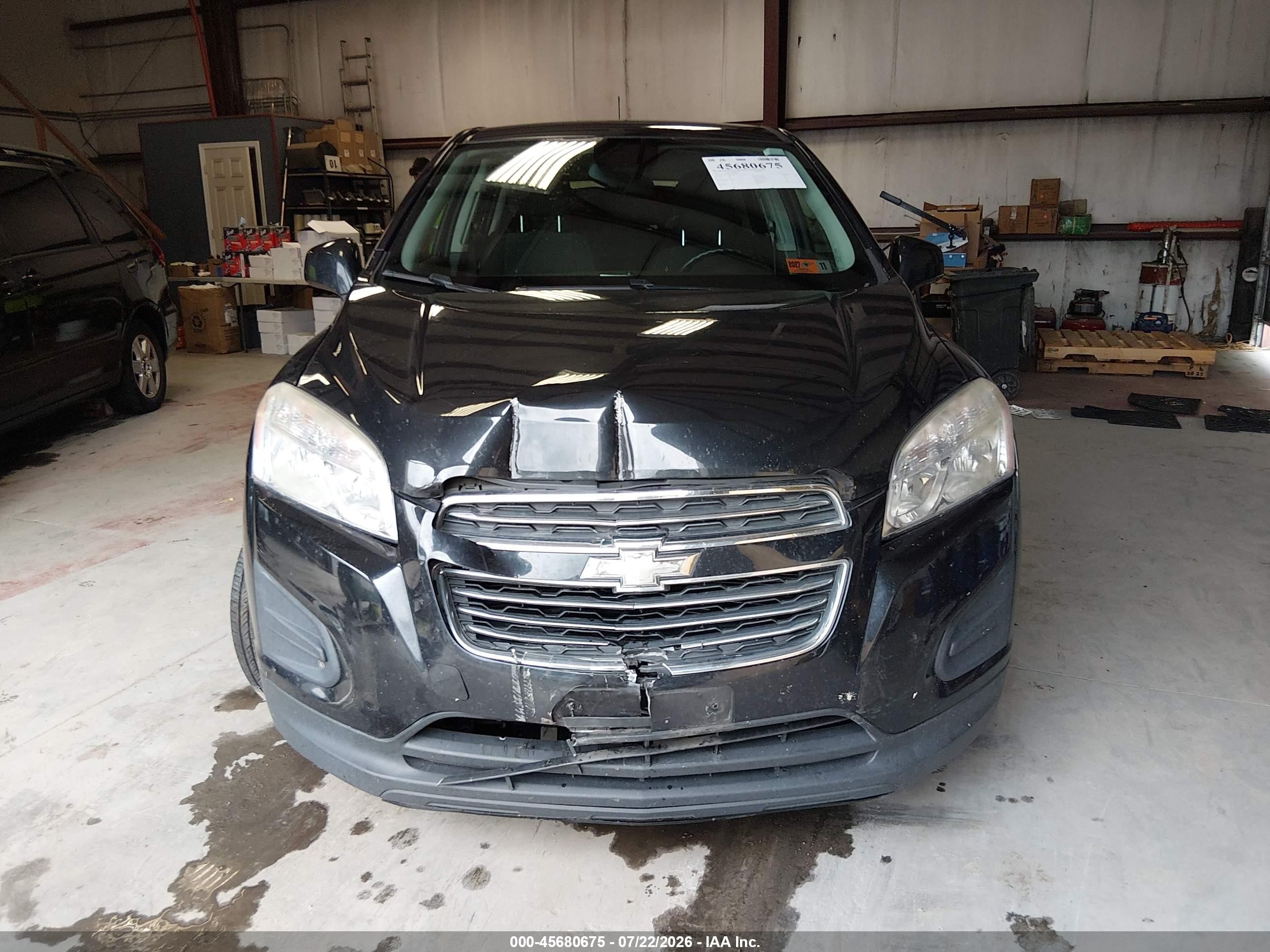 2015 Chevrolet Trax 1ls Black vin: KL7CJKSB2FB082585
