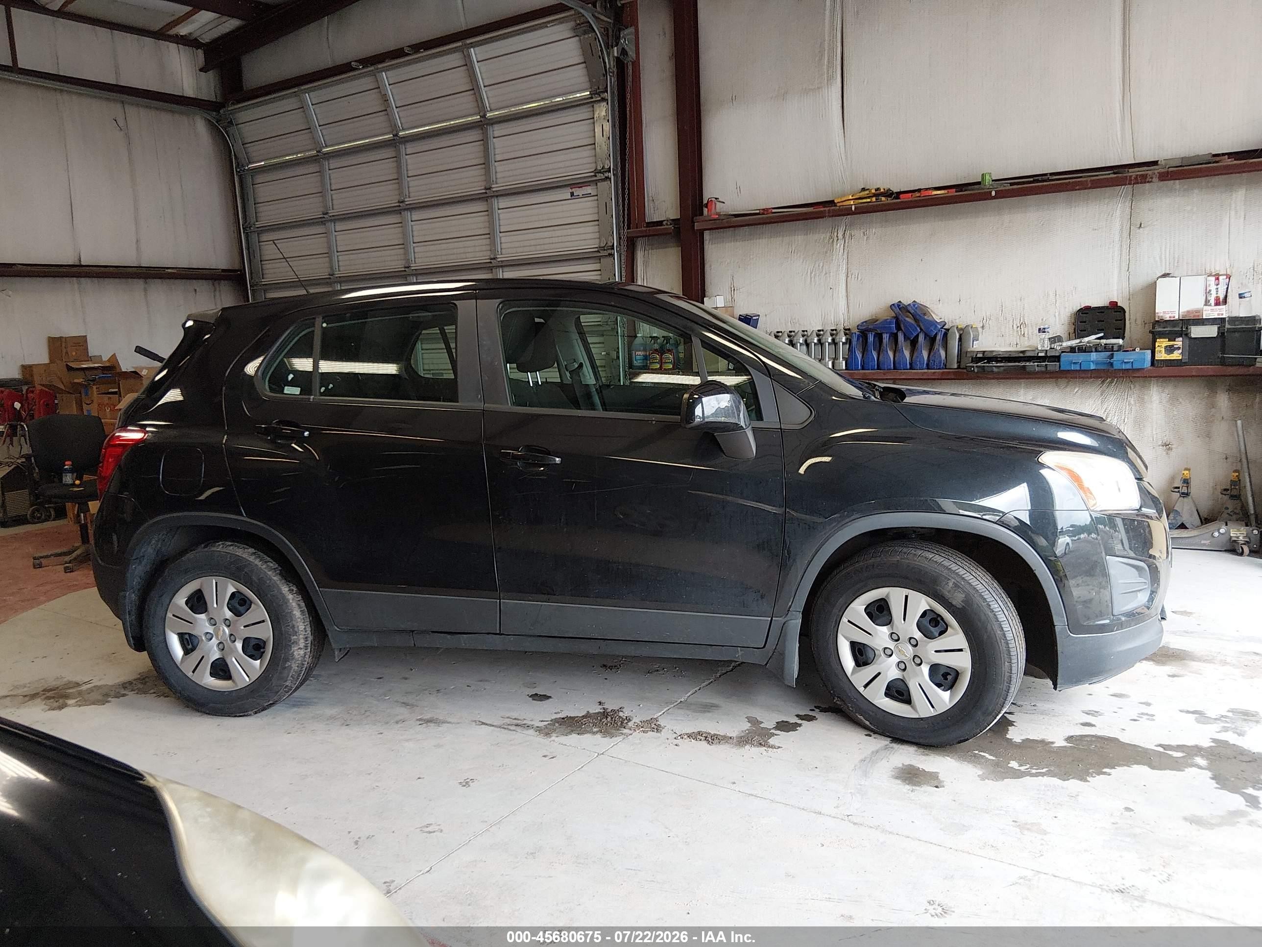 2015 Chevrolet Trax 1ls Black vin: KL7CJKSB2FB082585