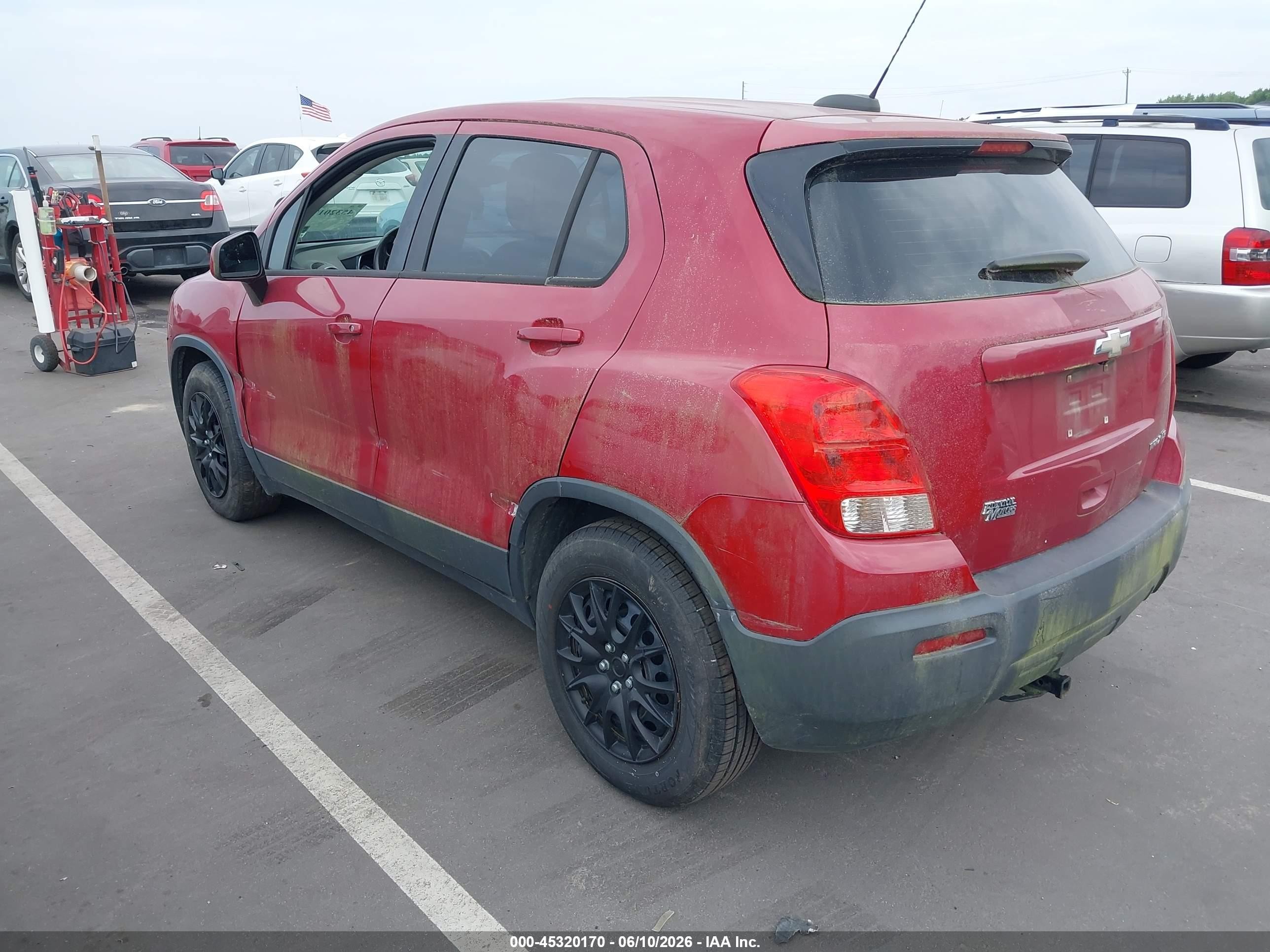 2015 Chevrolet Trax Ls Red vin: KL7CJKSB3FB154264