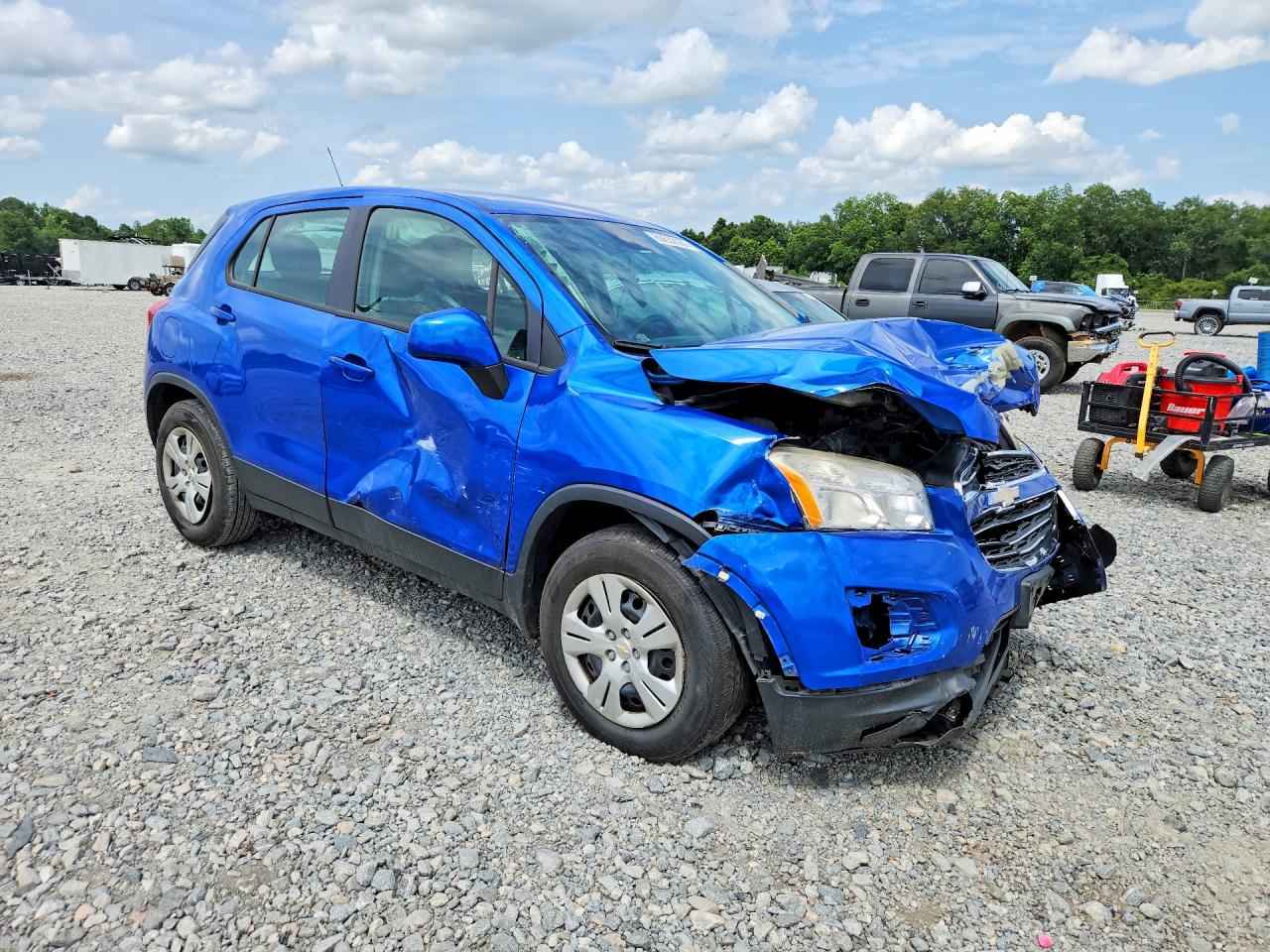 2015 Chevrolet Trax Ls Blue vin: KL7CJKSB3FB195767