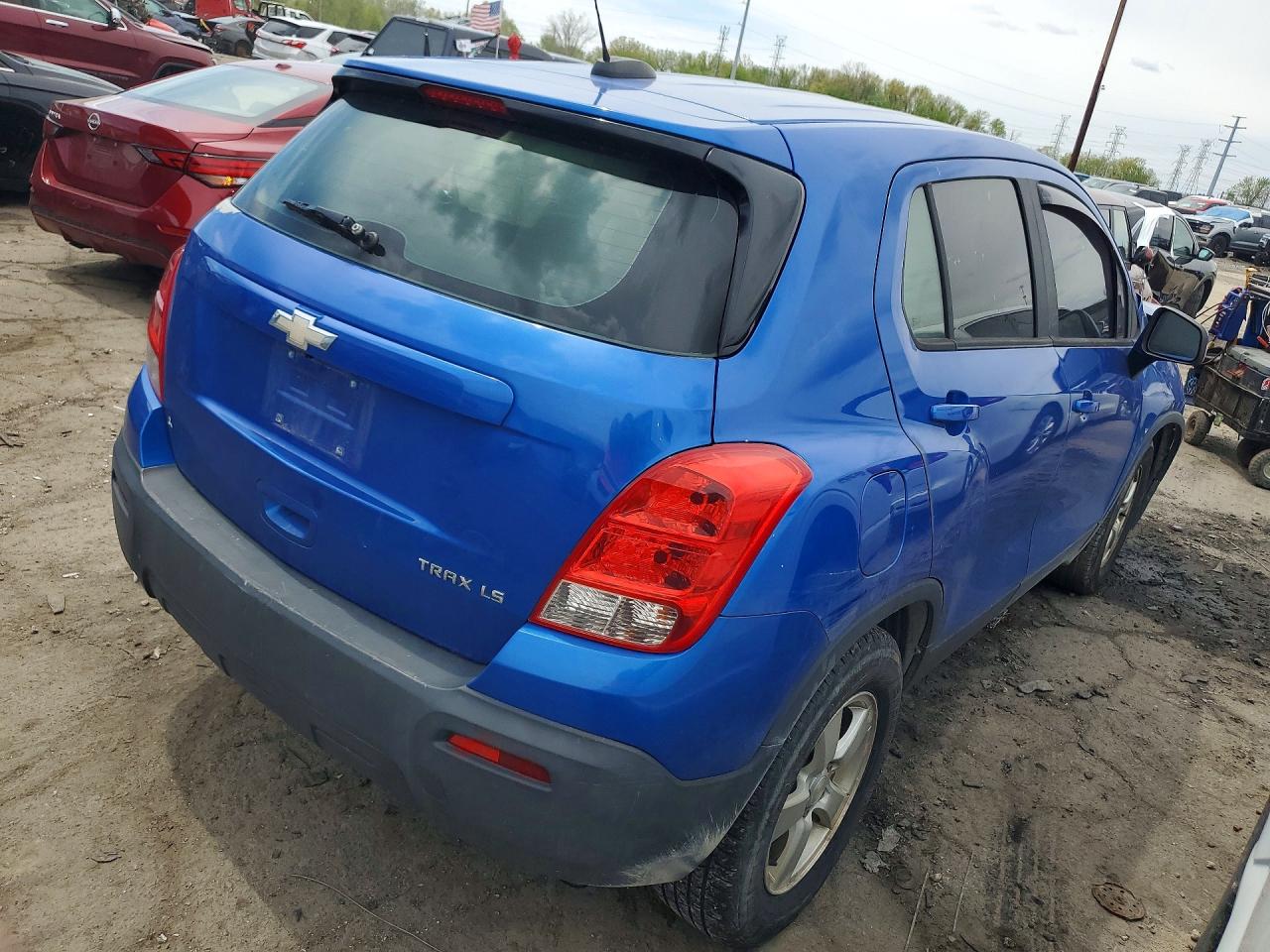 2016 Chevrolet Trax Ls Blue vin: KL7CJKSB4GB705142