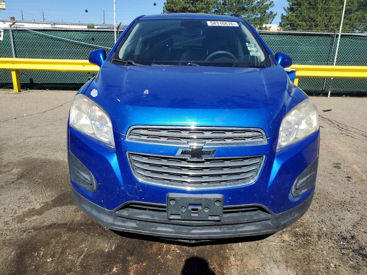 2015 Chevrolet Trax Ls Blue vin: KL7CJKSB5FB182356