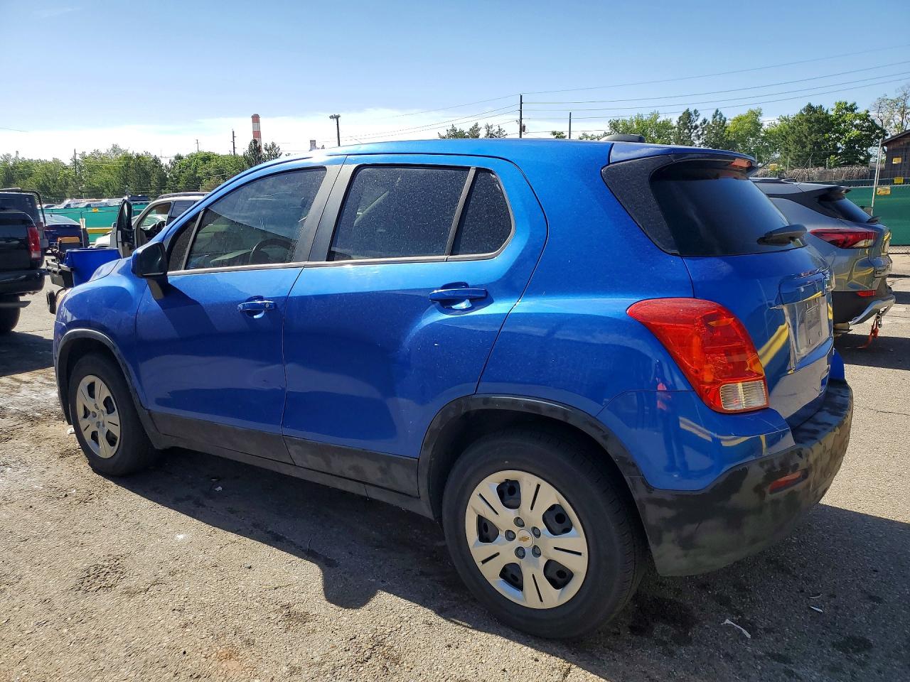 2015 Chevrolet Trax Ls Blue vin: KL7CJKSB5FB182356
