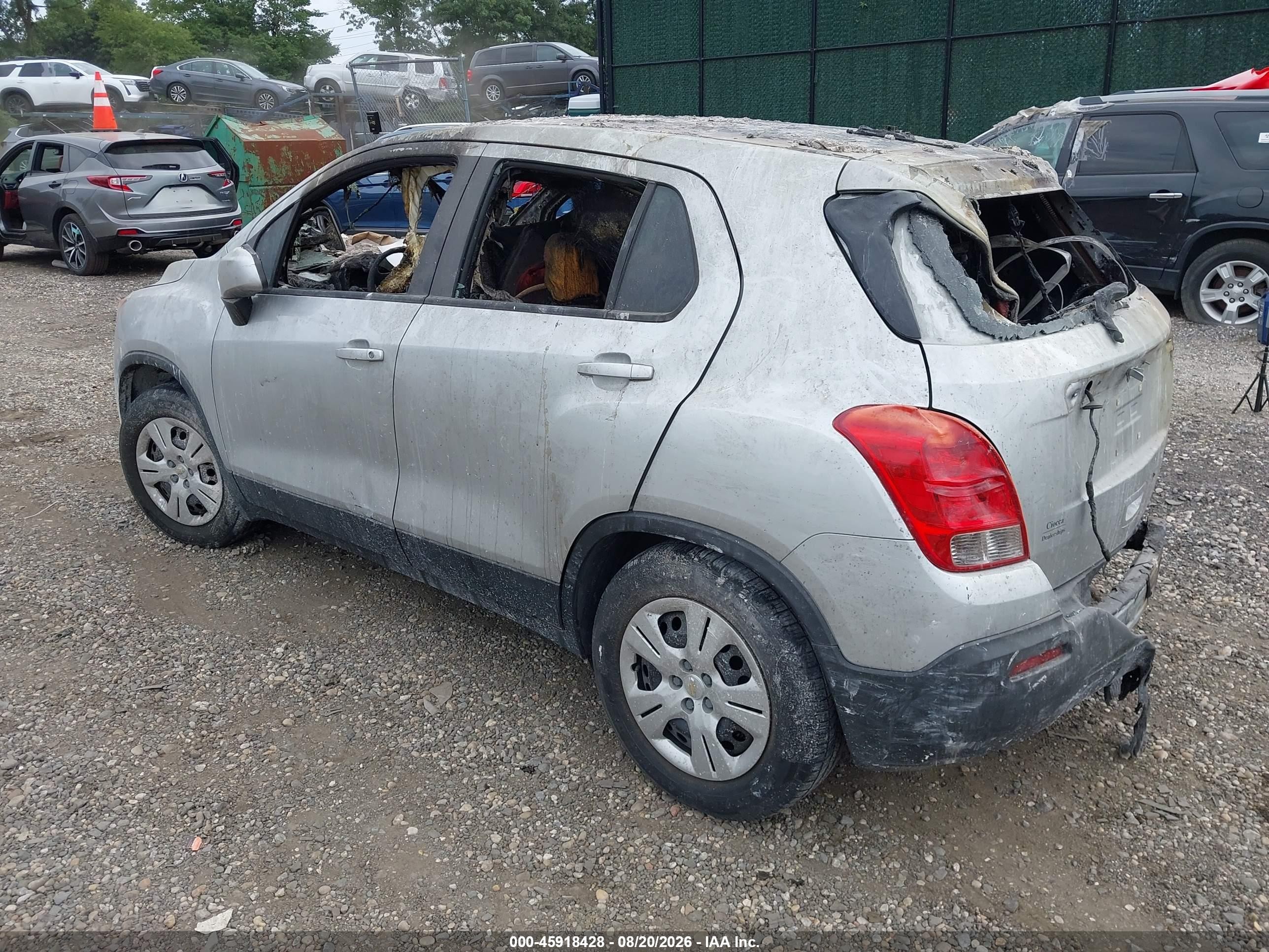 2015 Chevrolet Trax 1ls White vin: KL7CJKSB5FB206865