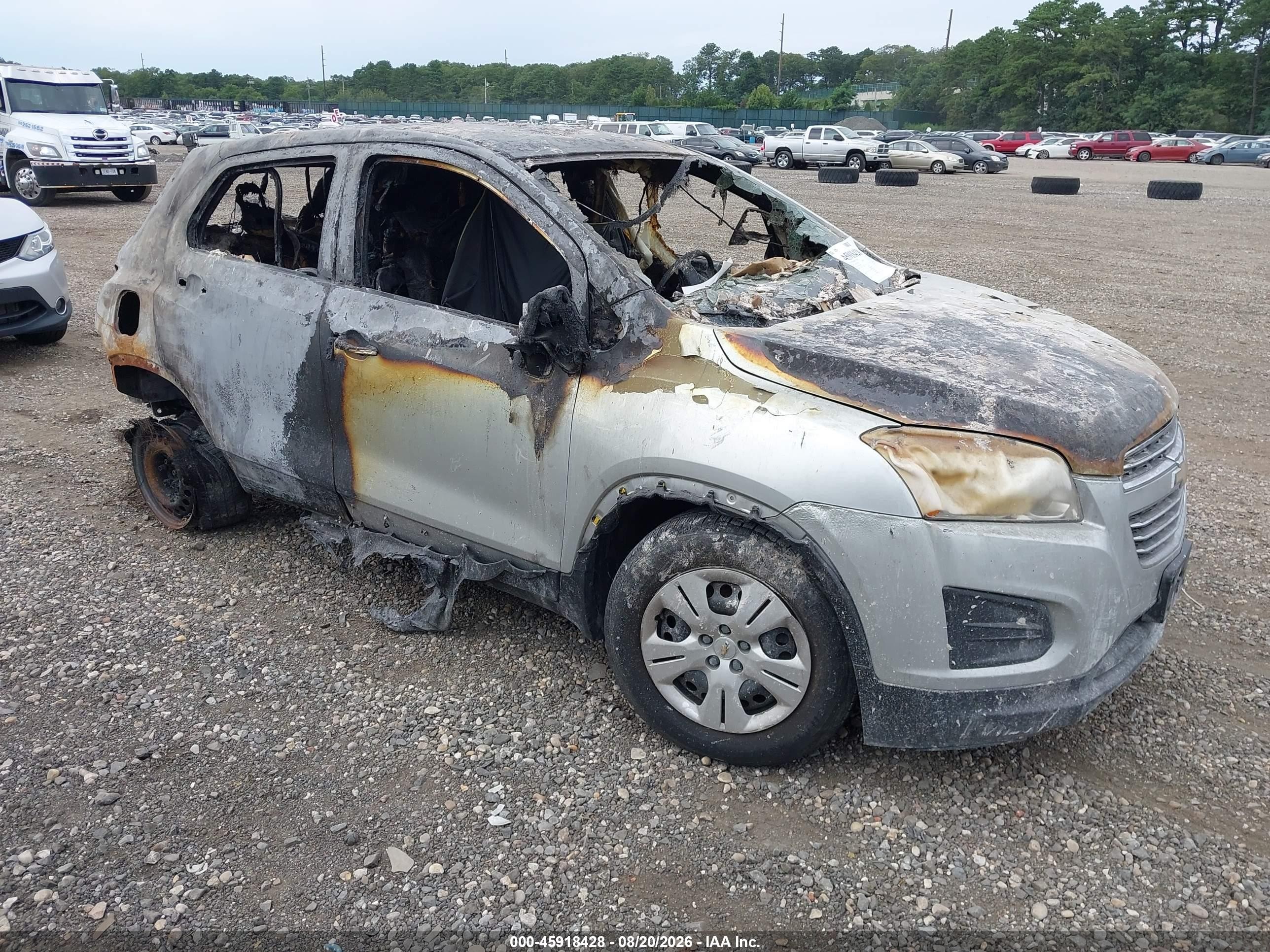 2015 Chevrolet Trax 1ls Белый vin: KL7CJKSB5FB206865