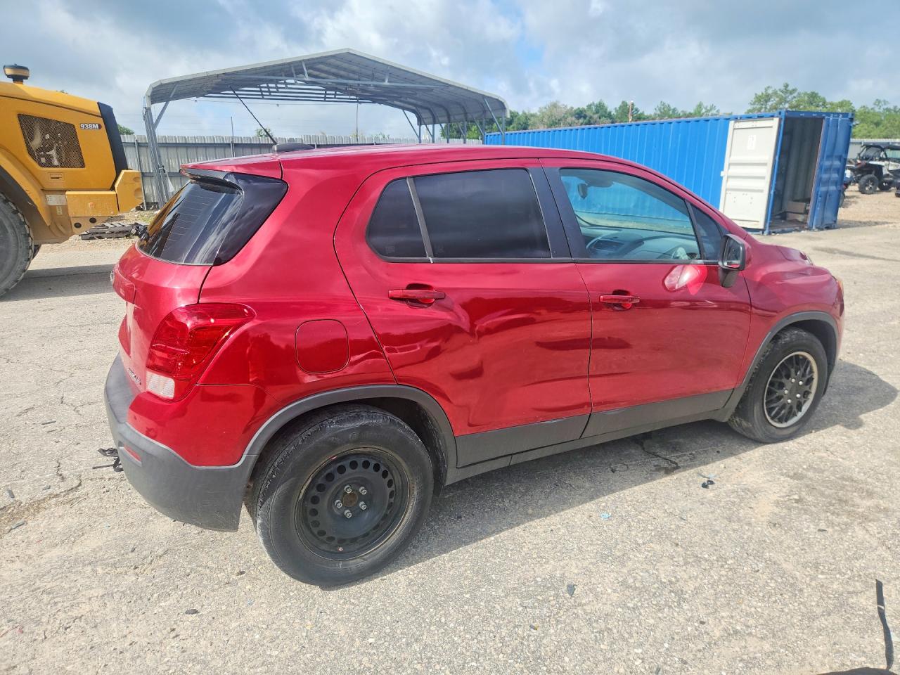 2015 Chevrolet Trax Ls Burgundy vin: KL7CJKSB6FB093220